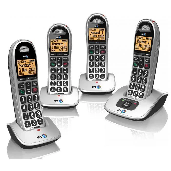 BT 4000 Quad Big Button Cordless Phones (Refurbished) - Image 2