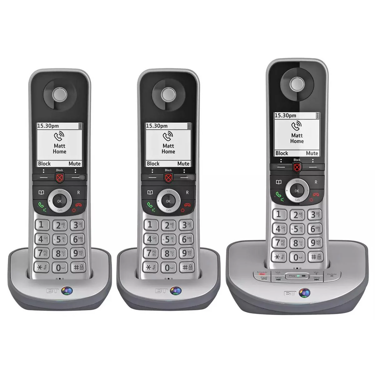 BT Advanced Phone Z Landline Phone, Trio Handset