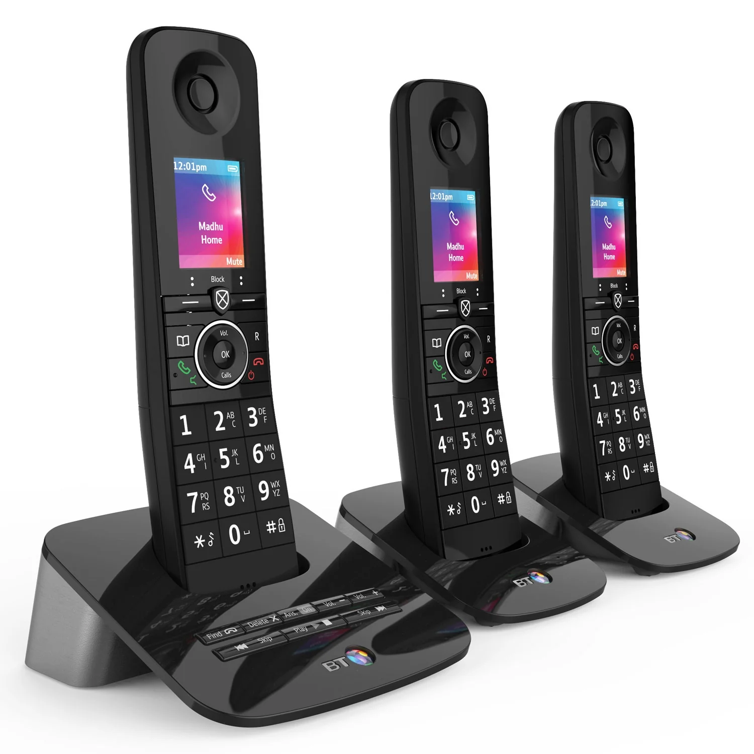 BT Premium Cordless Phone with Advanced Nuisance Call Blocker, Trio Handset - Image 3