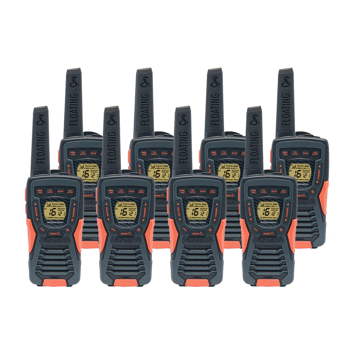Cobra AM1055 Eight Pack Walkie Talkies