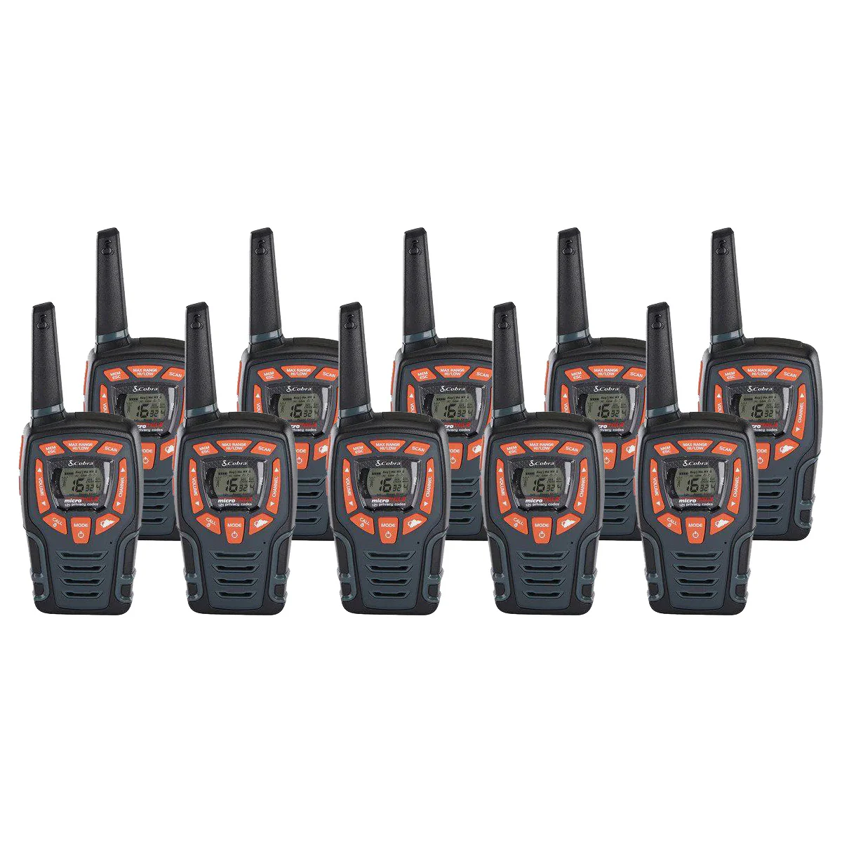 Cobra AM855 Ten Pack Walkie Talkies