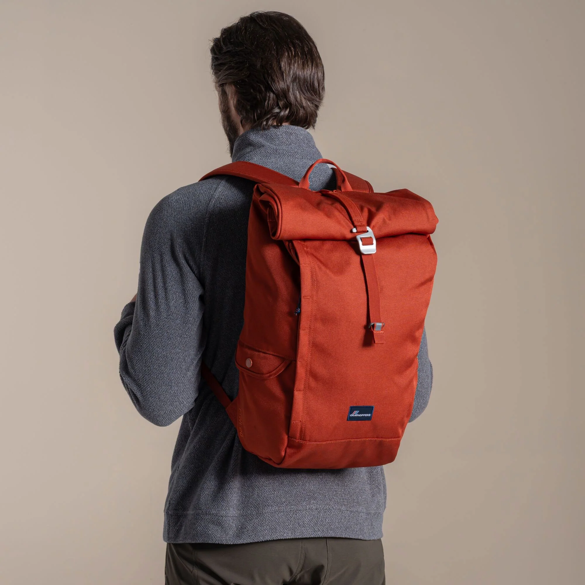 Craghoppers 20L Kiwi Classic Rolltop Backpack II | Red Beach - Image 2