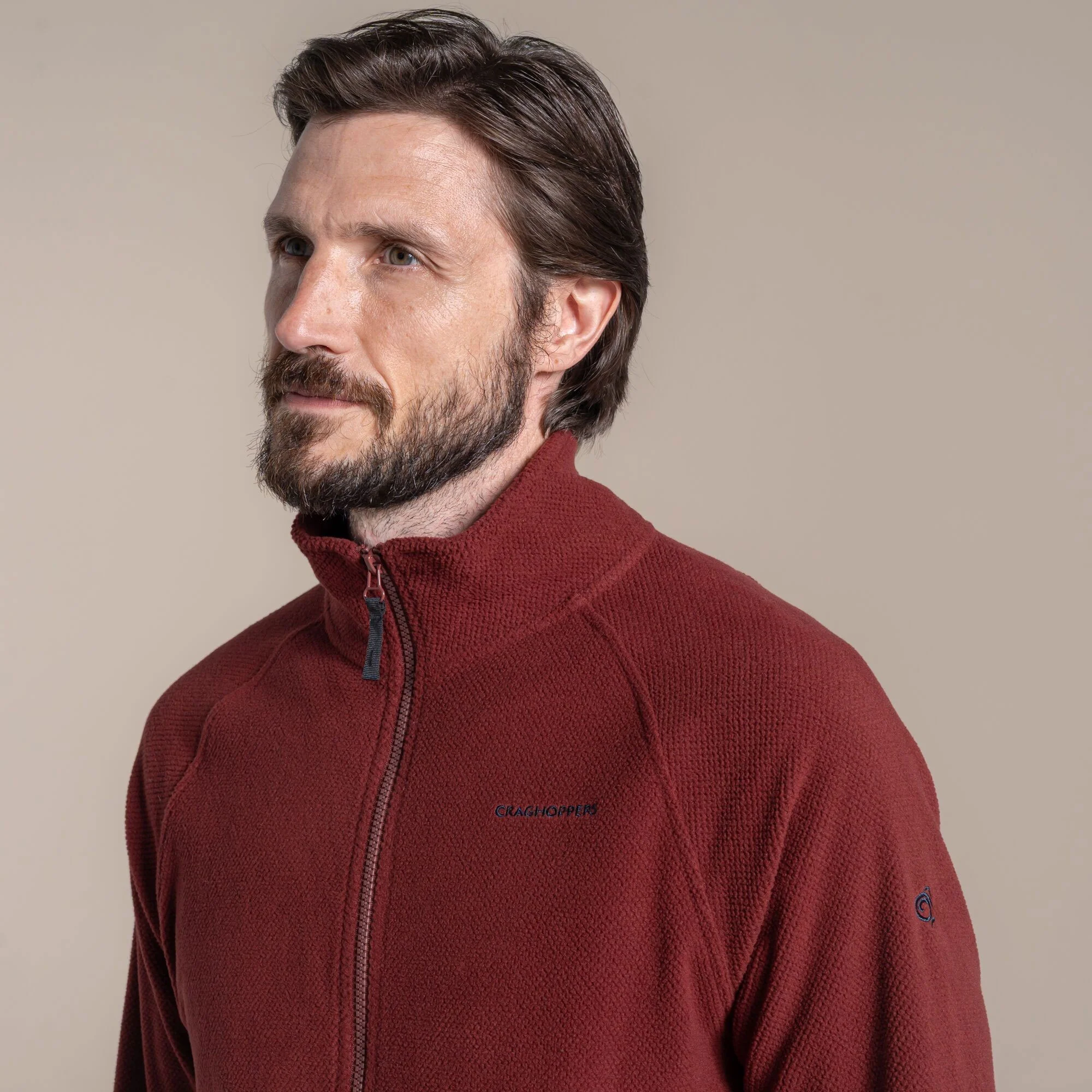 Craghoppers Men's Charlston Full Zip Fleece Jacket | Red Jasper - Image 5