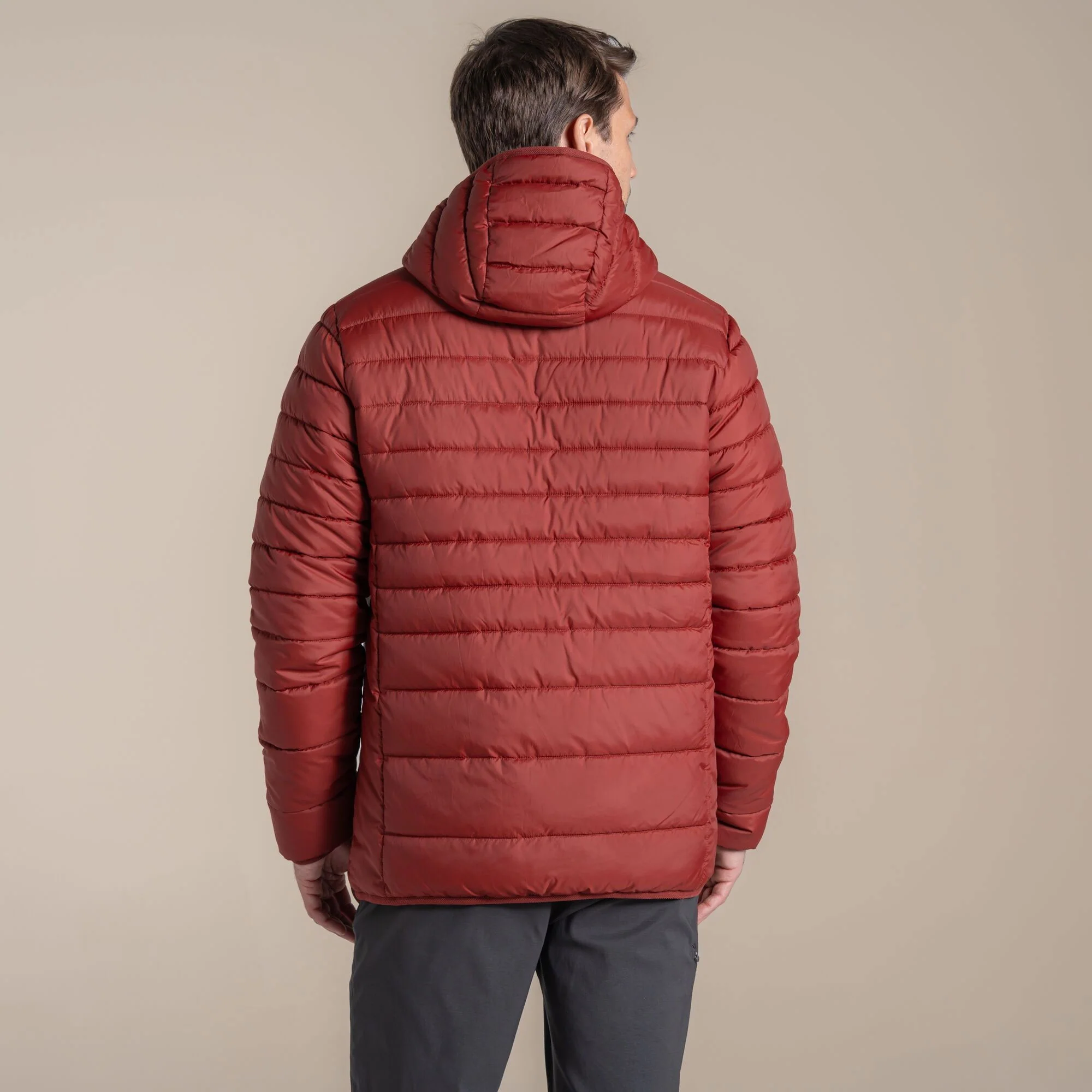 Craghoppers Men's Compresslite IX Hooded Insulating Jacket | Red Jasper - Image 2
