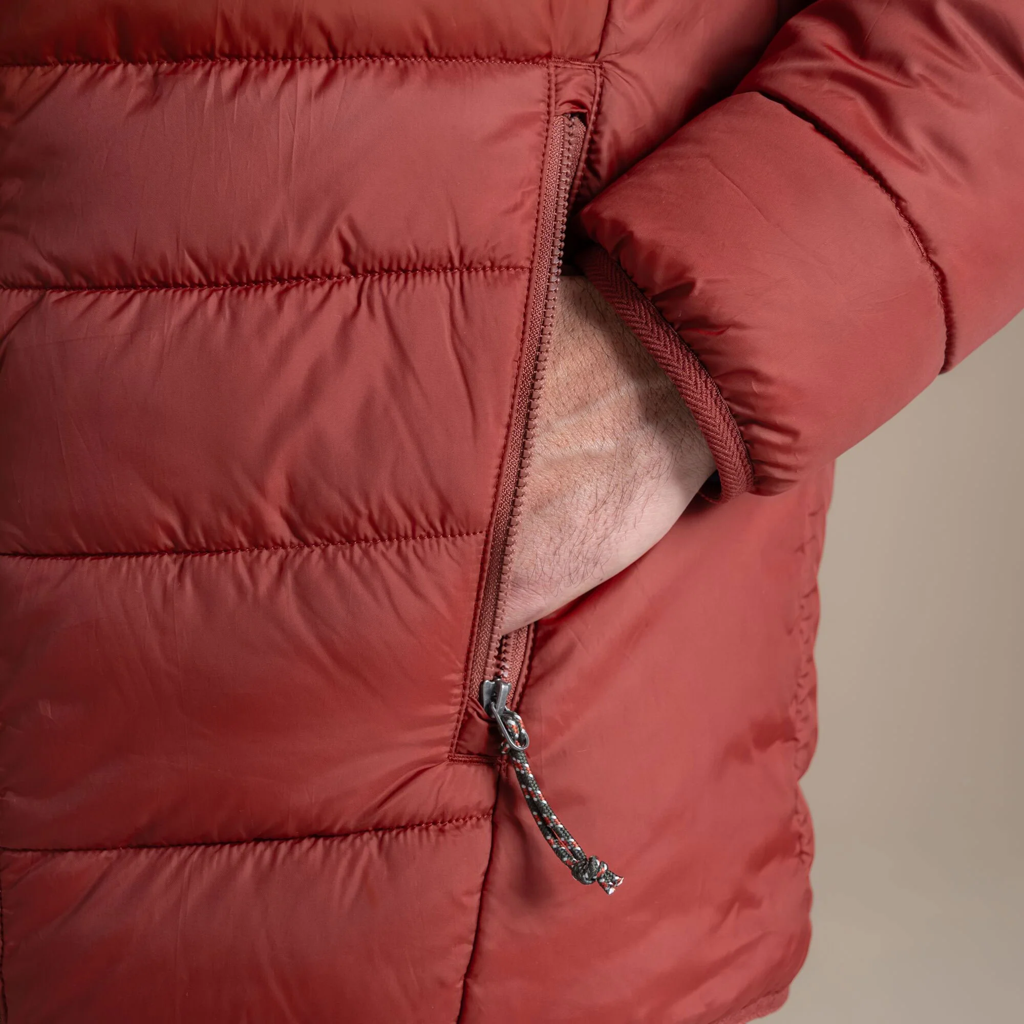 Craghoppers Men's Compresslite IX Hooded Insulating Jacket | Red Jasper - Image 5