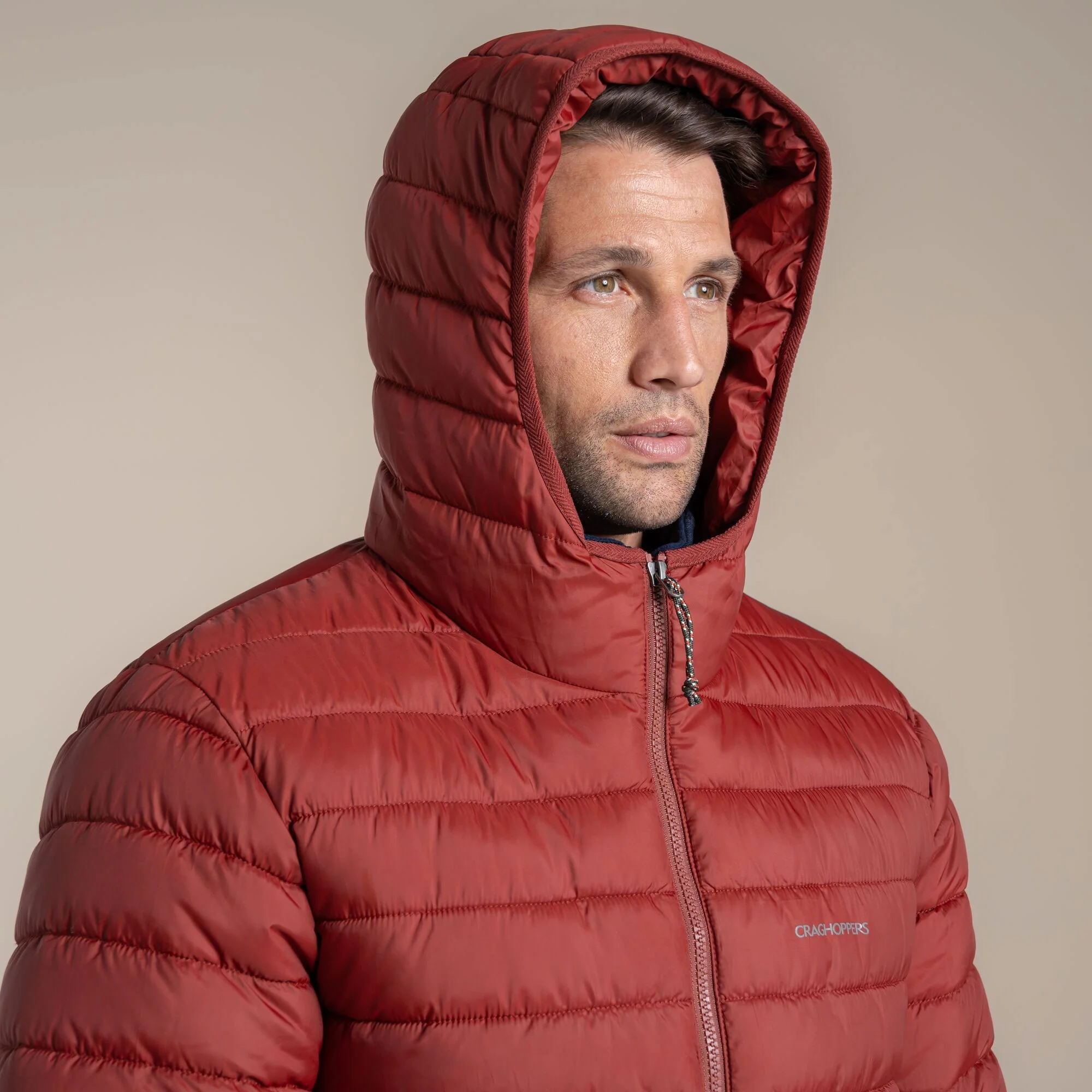 Craghoppers Men's Compresslite IX Hooded Insulating Jacket | Red Jasper - Image 6