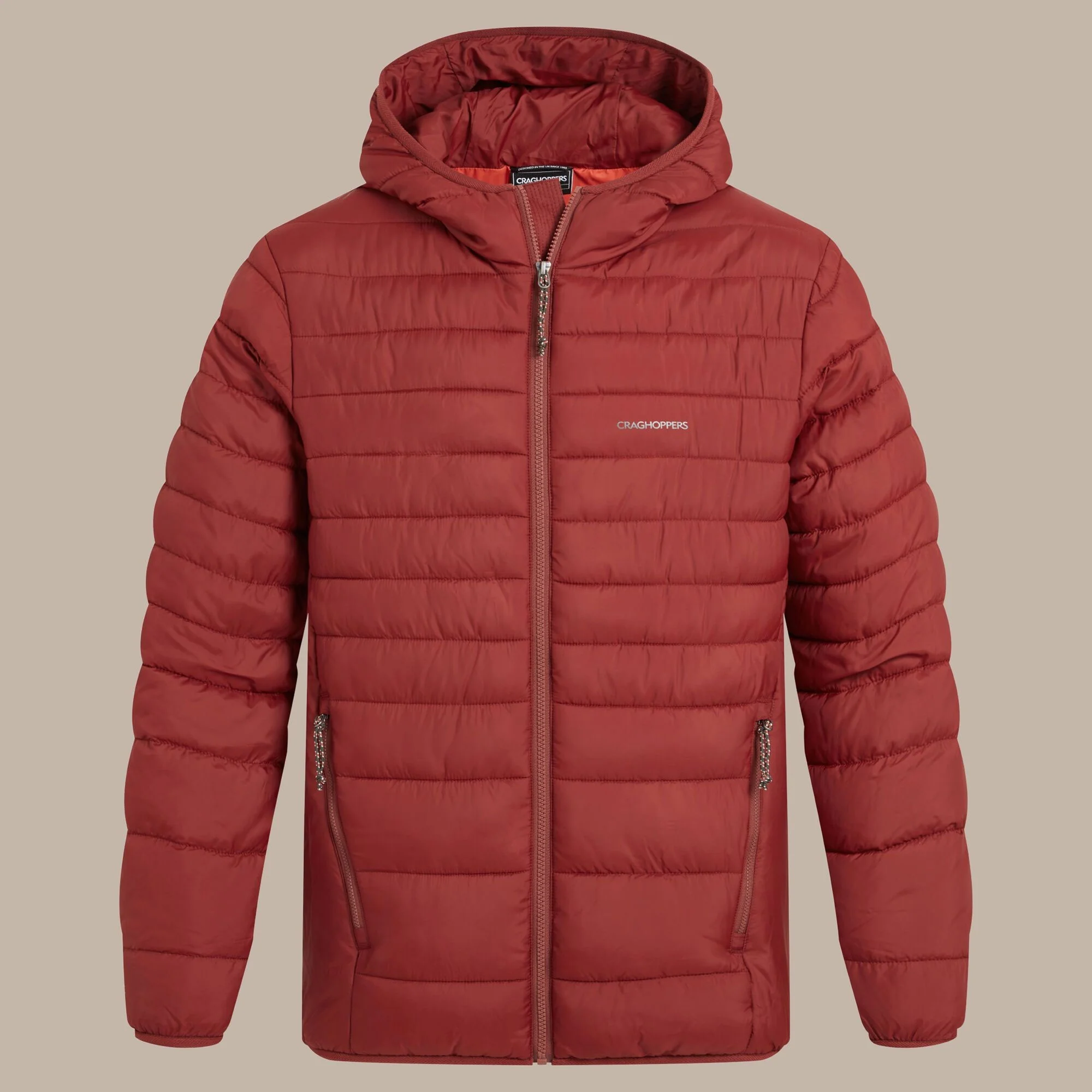 Craghoppers Men's Compresslite IX Hooded Insulating Jacket | Red Jasper - Image 8