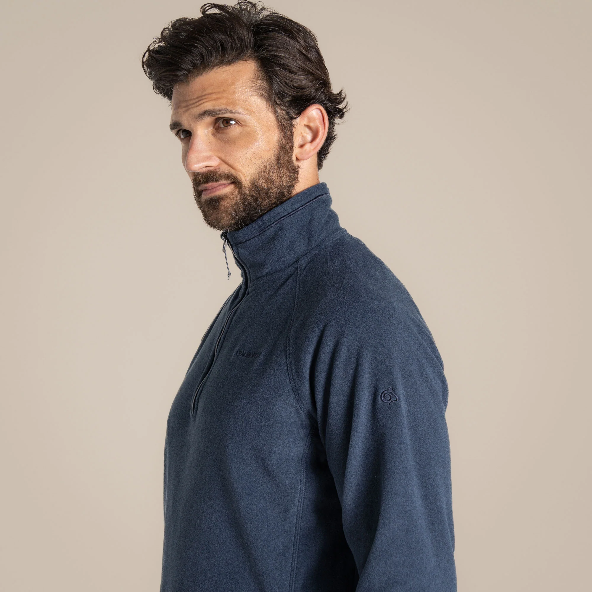 Craghoppers Men's Corey VI Half Zip Fleece | Blue Navy Marl - Image 4