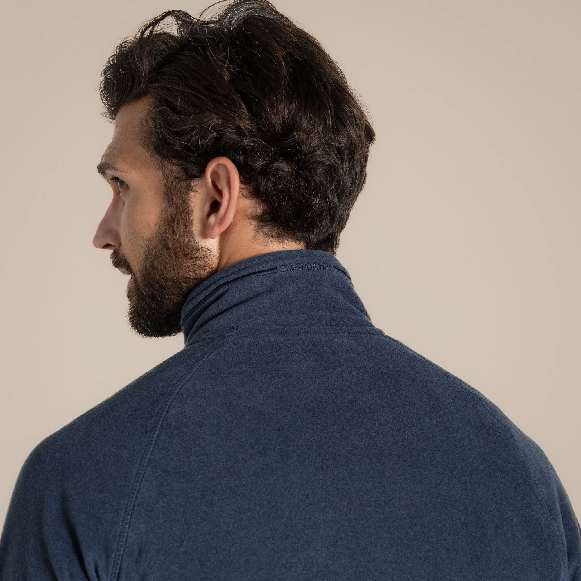 Craghoppers Men's Corey VI Half Zip Fleece | Blue Navy Marl - Image 5
