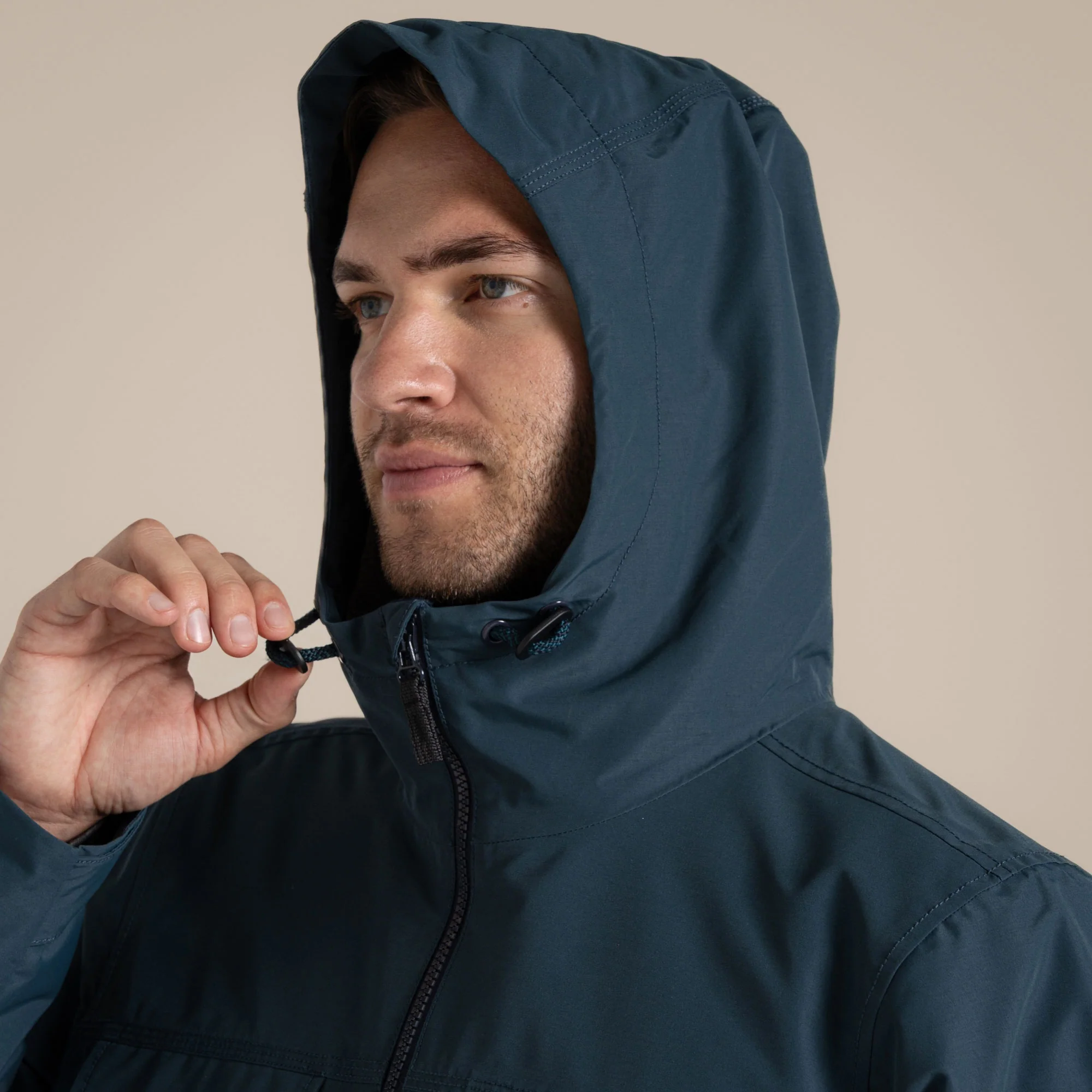 Craghoppers Mens' Harslow Waterproof Jacket | Blue Stone - Image 12