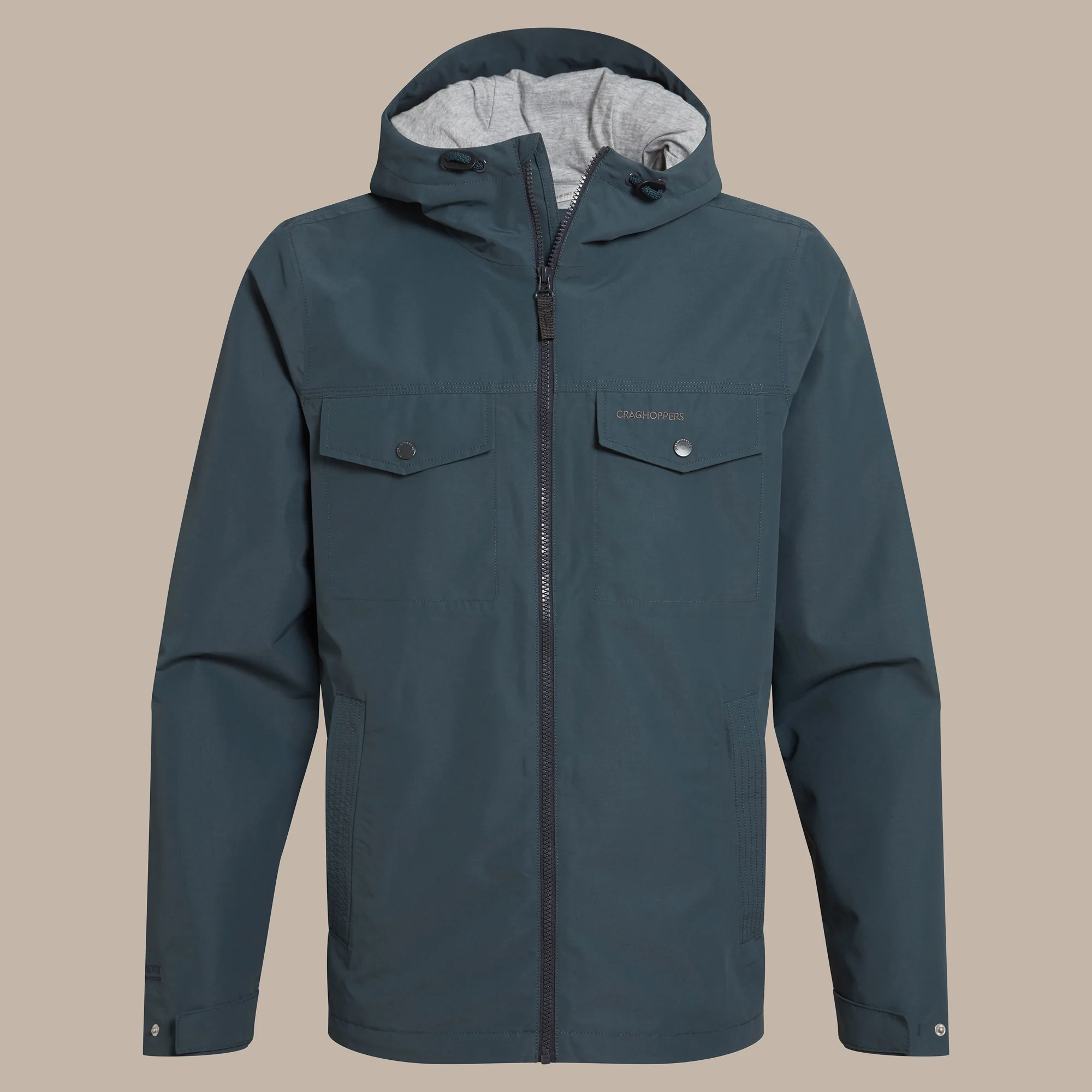 Craghoppers Mens' Harslow Waterproof Jacket | Blue Stone - Image 13