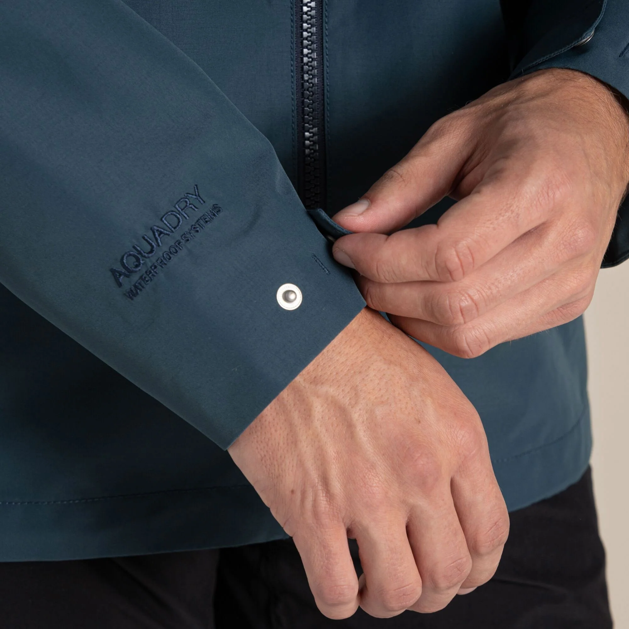Craghoppers Mens' Harslow Waterproof Jacket | Blue Stone - Image 8