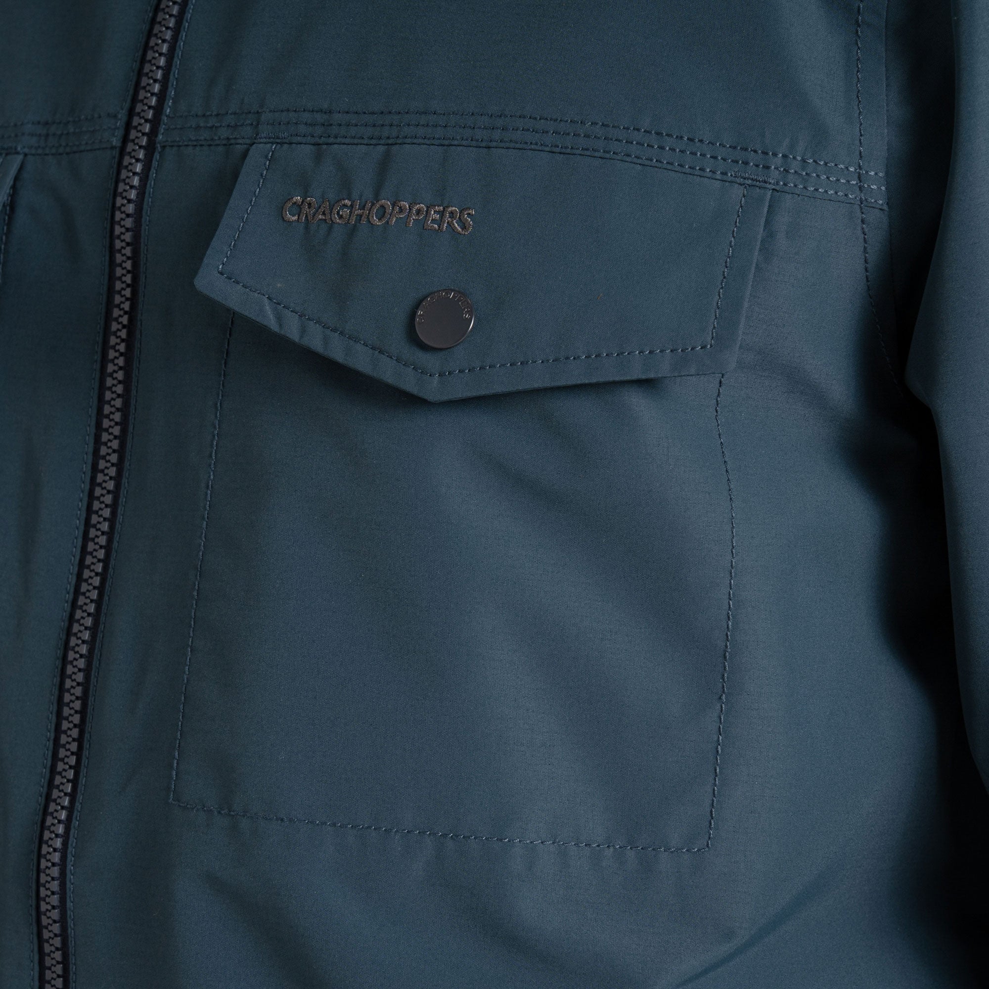 Craghoppers Mens' Harslow Waterproof Jacket | Blue Stone - Image 9