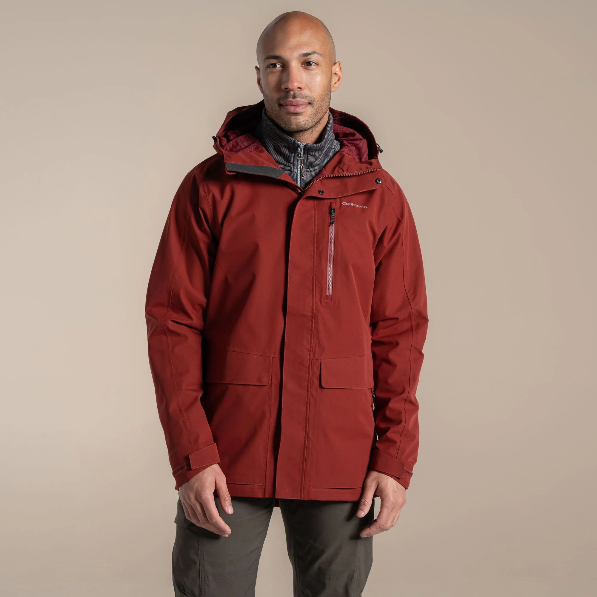 Craghoppers Men's Lorton II Waterproof Jacket | Red Jasper