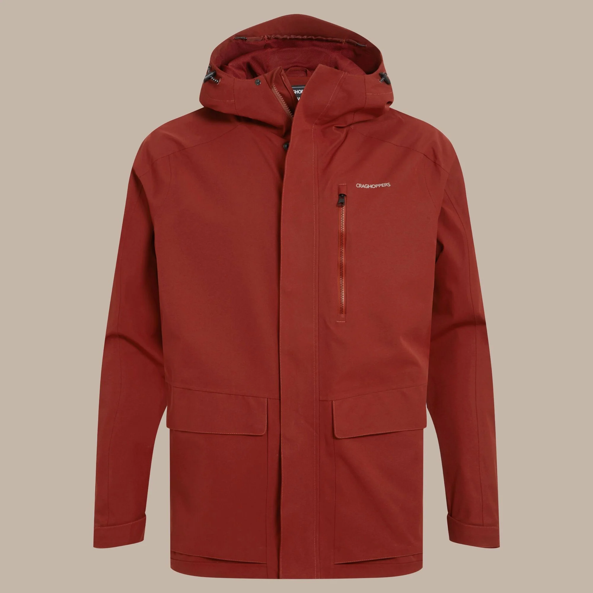 Craghoppers Men's Lorton II Waterproof Jacket | Red Jasper - Image 12