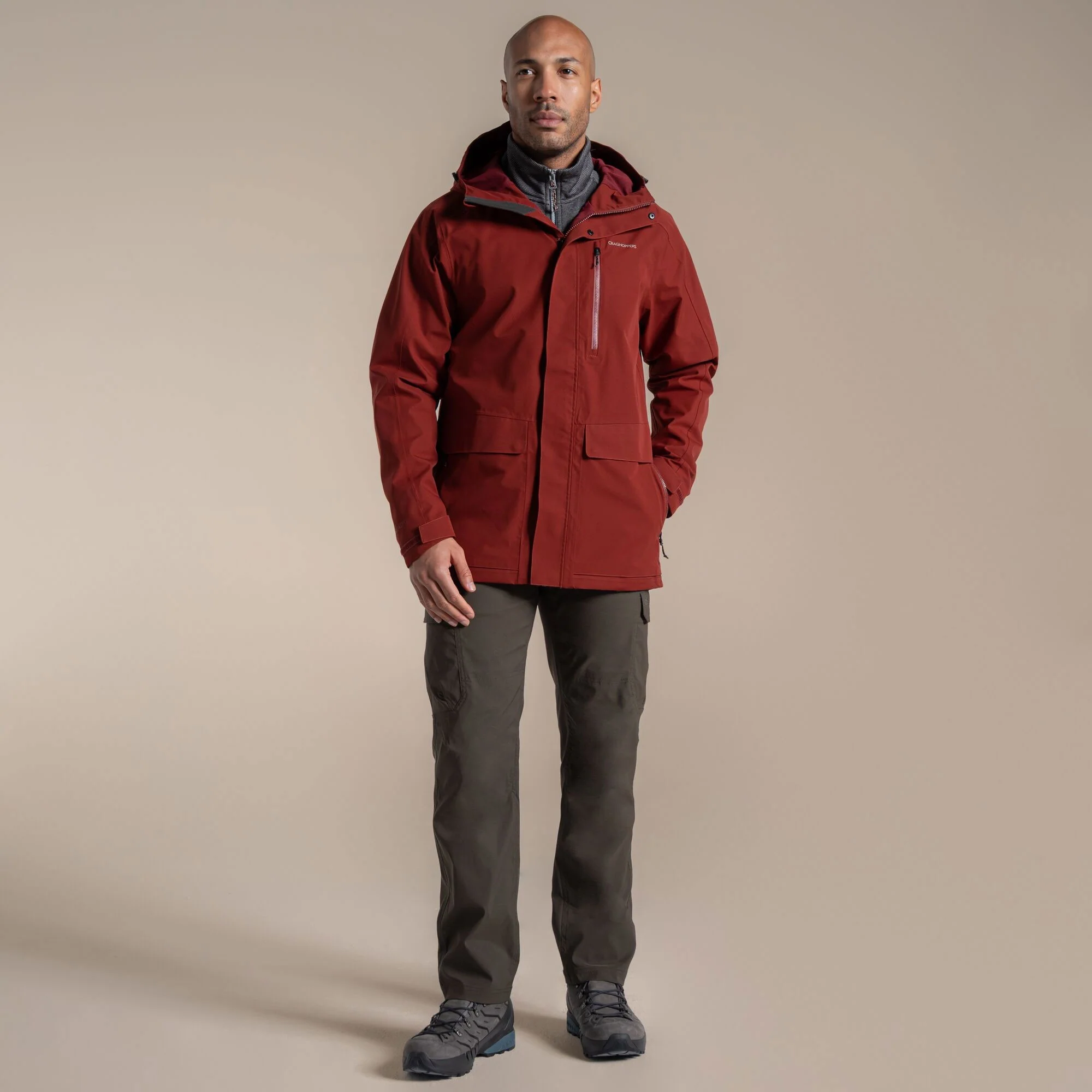 Craghoppers Men's Lorton II Waterproof Jacket | Red Jasper - Image 5