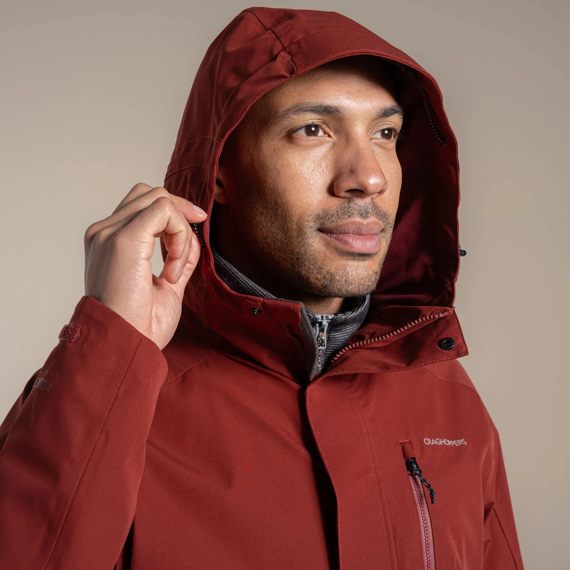 Craghoppers Men's Lorton II Waterproof Jacket | Red Jasper - Image 8
