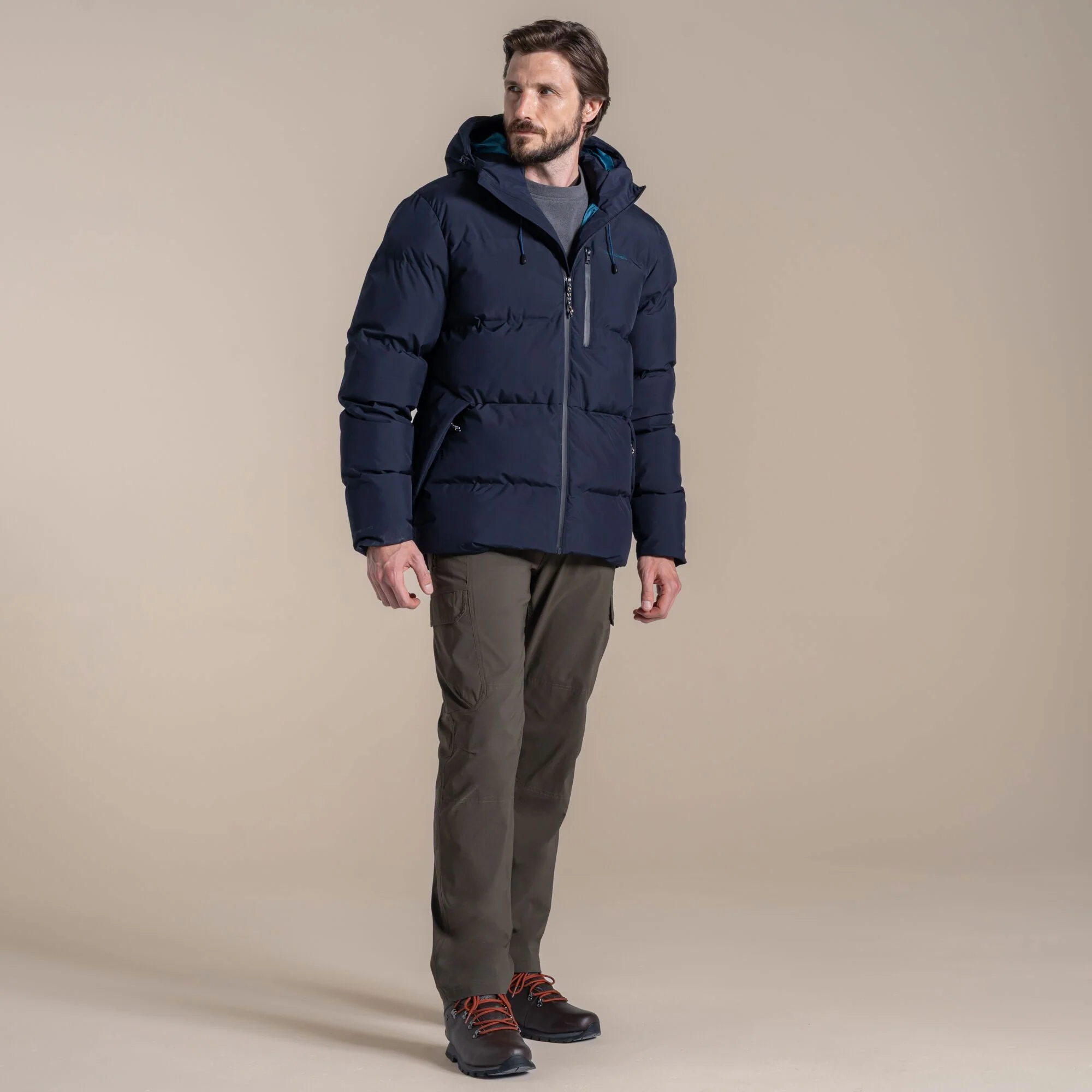 Craghoppers Men's Mardale Hooded Insulated Jacket | Dark Navy - Image 3