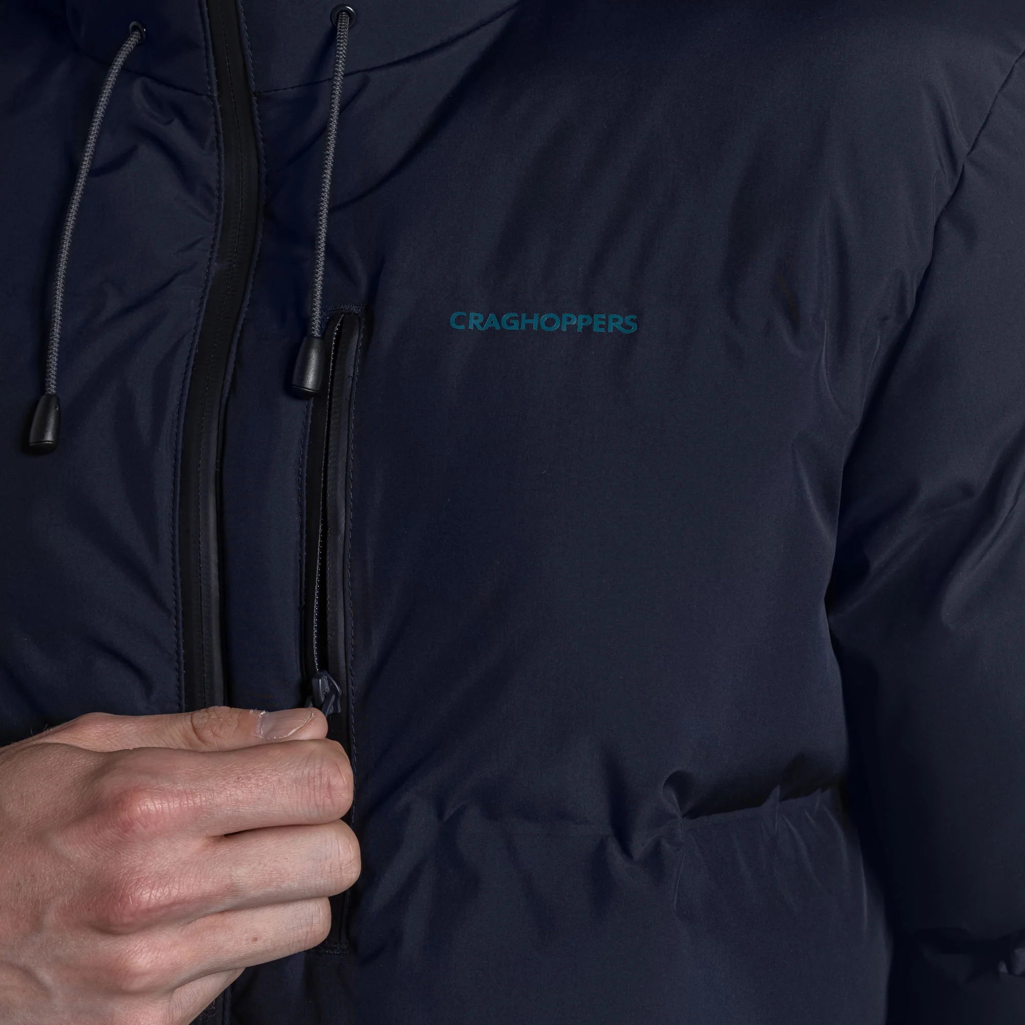 Craghoppers Men's Mardale Hooded Insulated Jacket | Dark Navy - Image 5