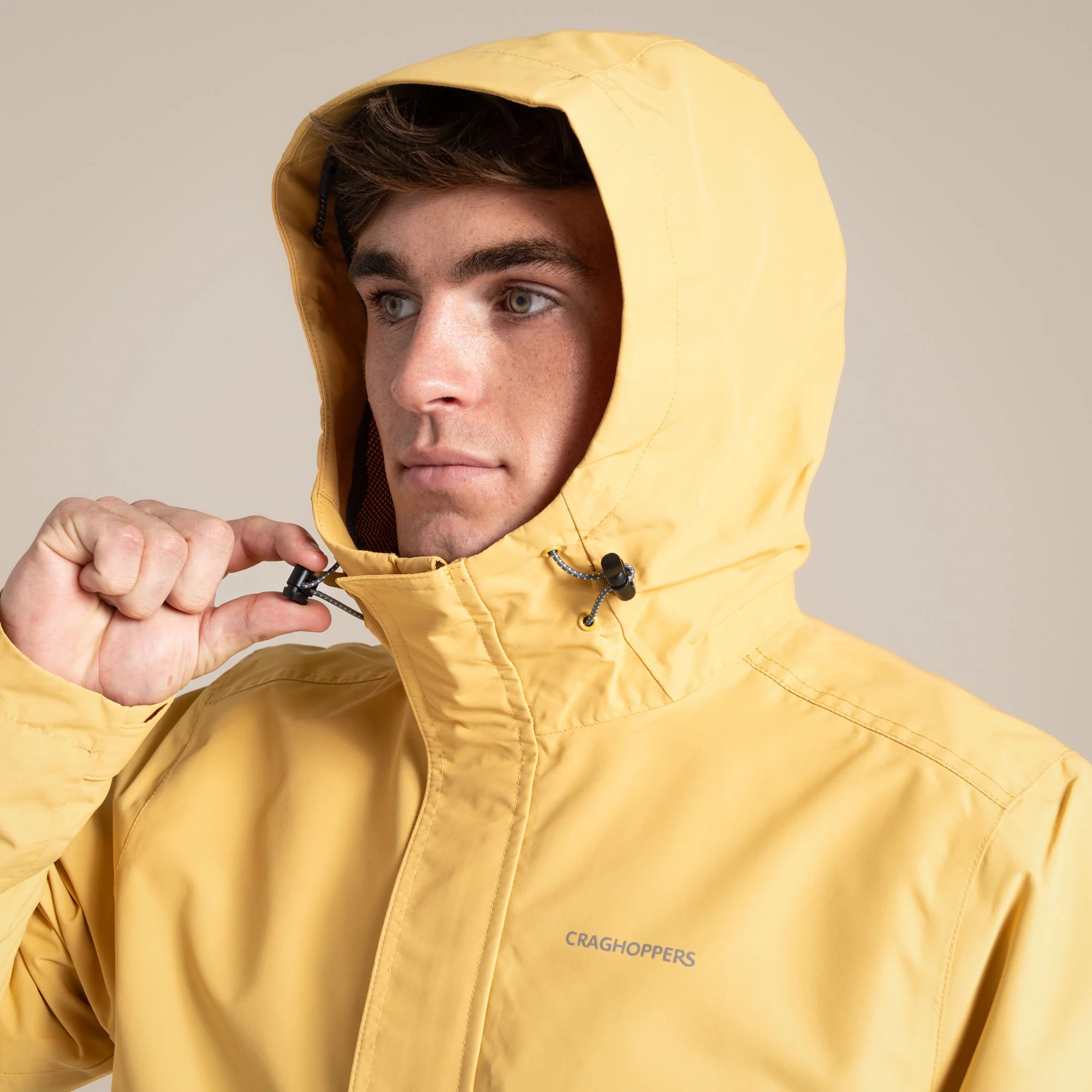 Craghoppers Men's Ossus Waterproof Jacket | Indian Yellow - Image 6