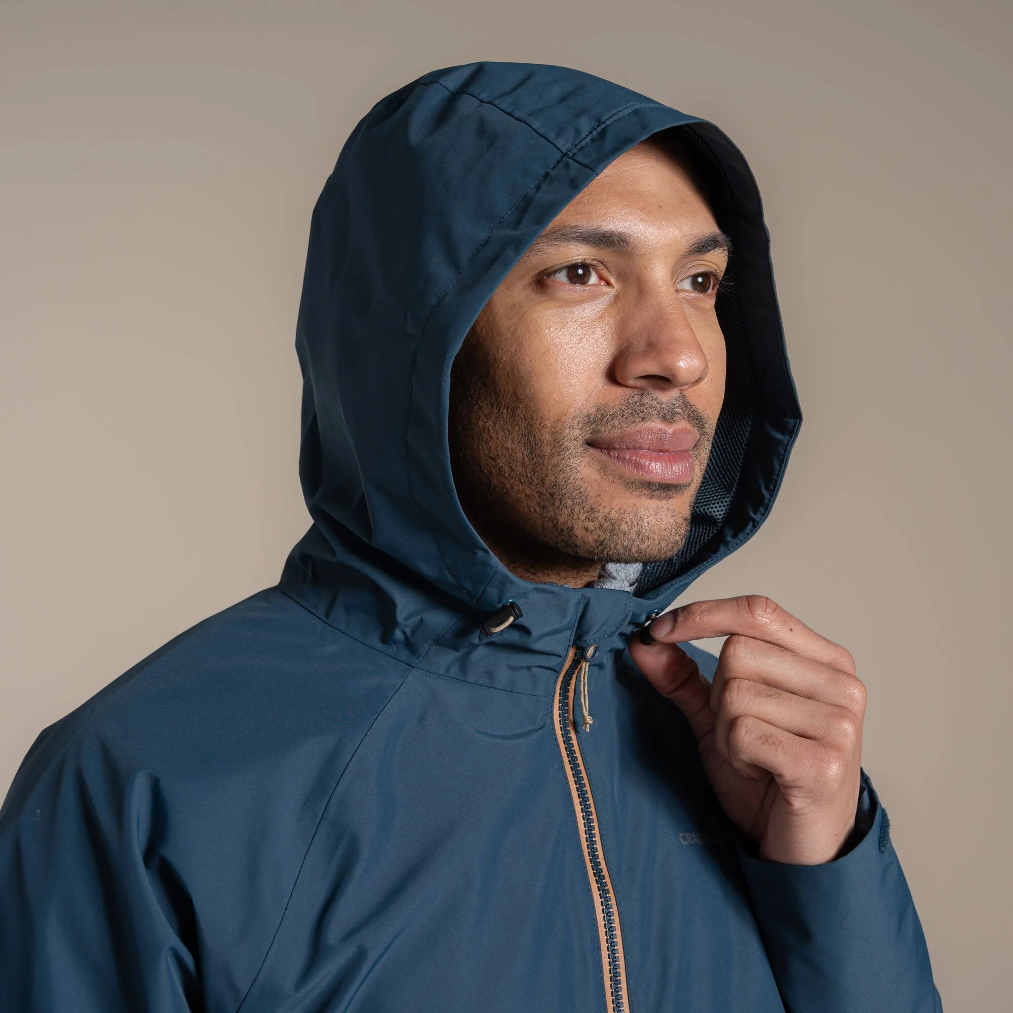 Craghoppers Men's Osuna Waterproof Jacket | Blue Stone / Boulder - Image 9