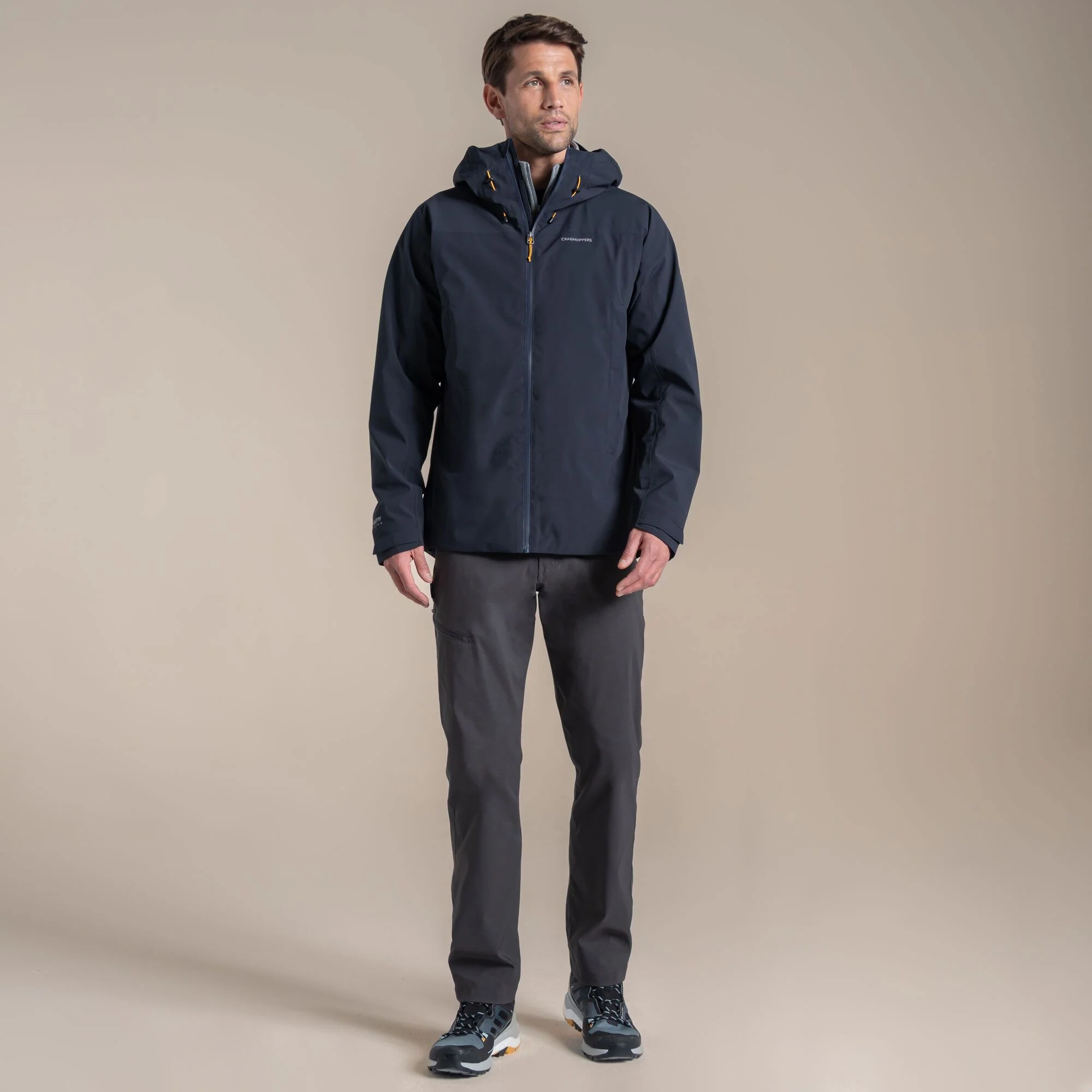 Craghoppers Men's Ponsa Waterproof Jacket | Dark Navy - Image 3