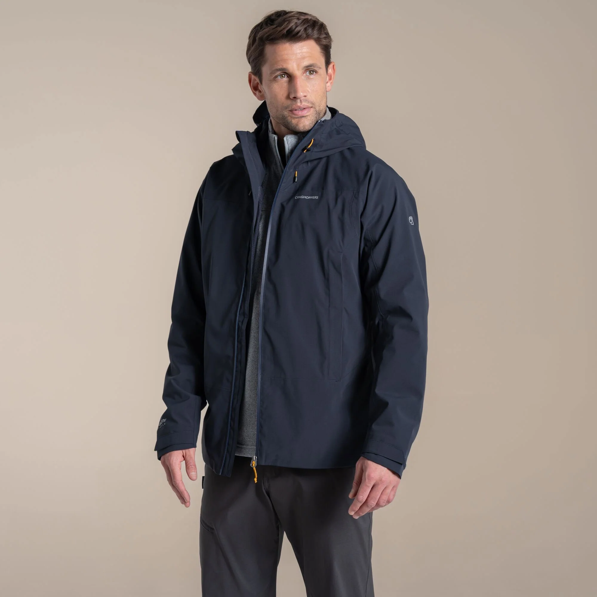 Craghoppers Men's Ponsa Waterproof Jacket | Dark Navy - Image 4