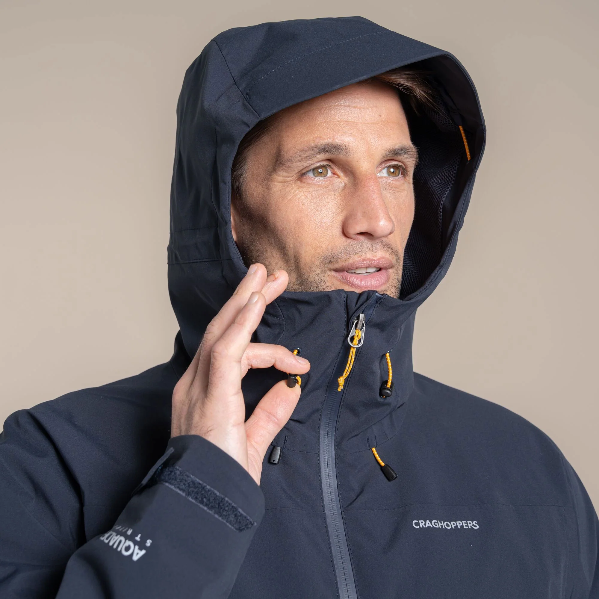 Craghoppers Men's Ponsa Waterproof Jacket | Dark Navy - Image 9