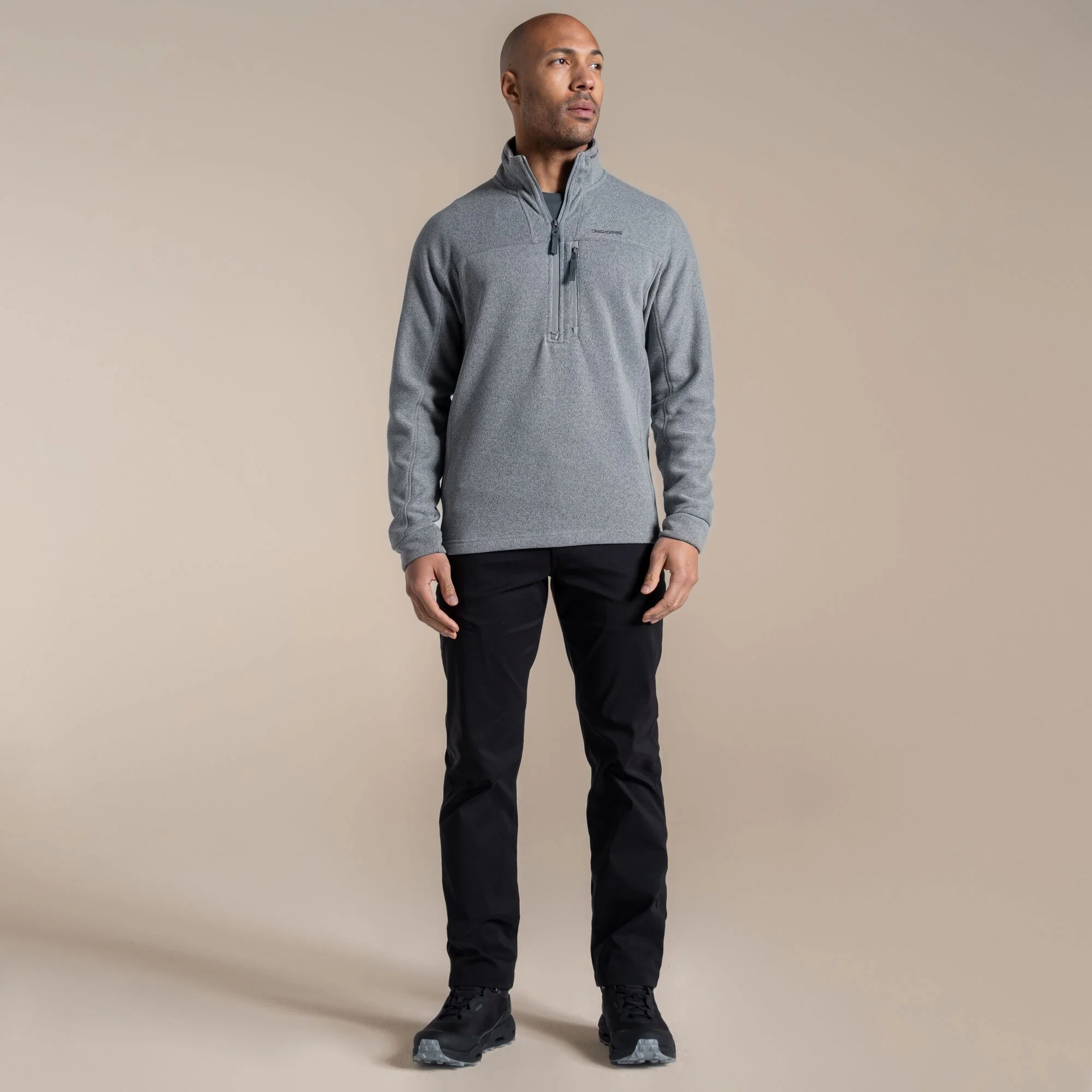 Craghoppers Men's Torney III Half Zip Fleece | Cloud Grey - Image 3