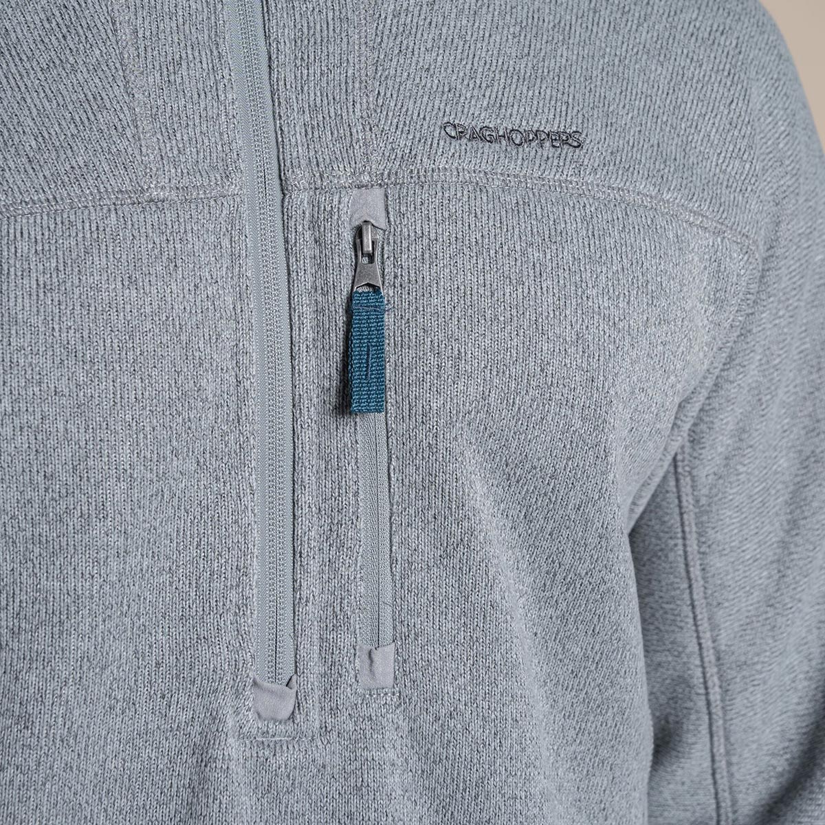 Craghoppers Men's Torney III Half Zip Fleece | Cloud Grey - Image 5