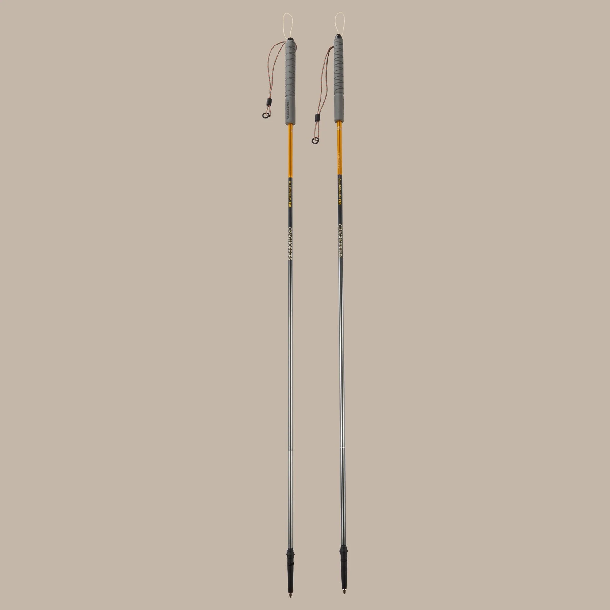 Craghoppers Treklite Compact Walking Poles | Anodised Yellow / Anodised Grey - S/M