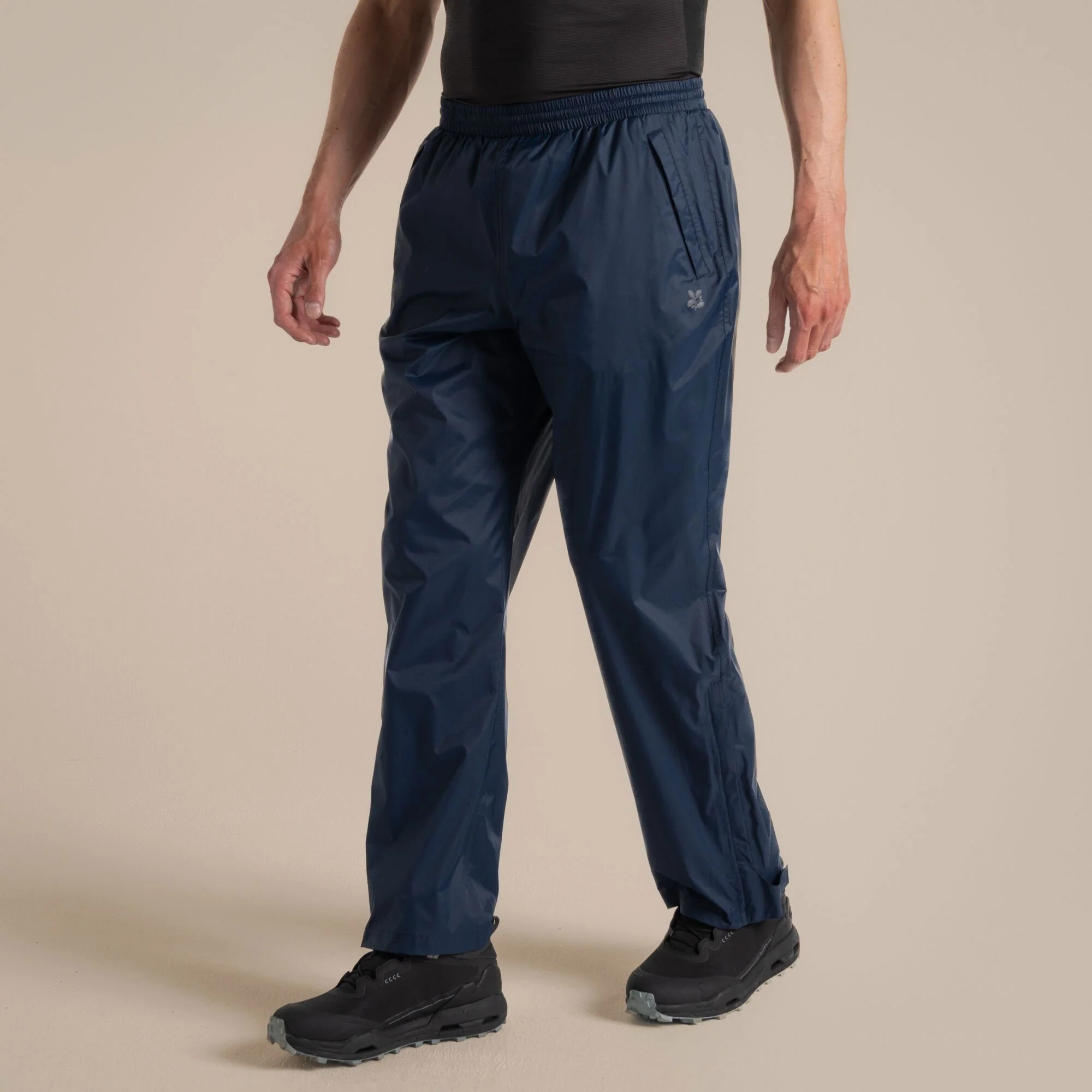 Craghoppers Unisex Petterill Waterproof Packable Overtrouser | Blue Navy