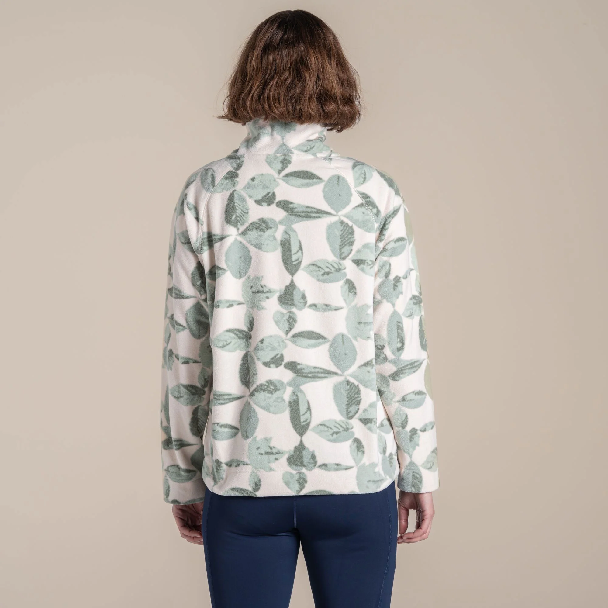 Craghoppers Women's Annjela Half Zip Fleece | Iced Matcha Print - Image 2