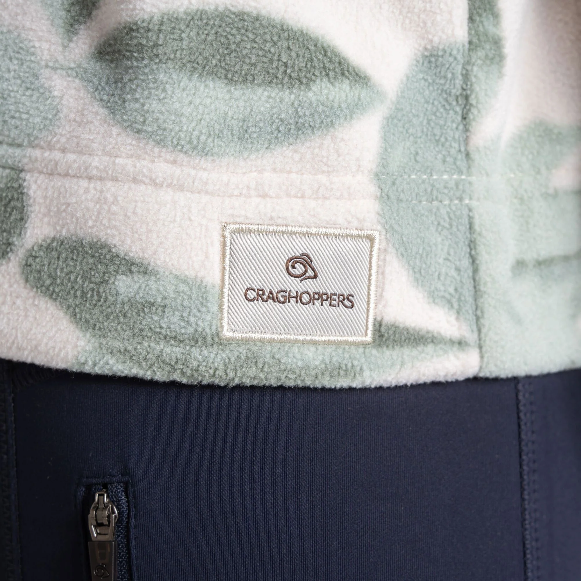 Craghoppers Women's Annjela Half Zip Fleece | Iced Matcha Print - Image 5