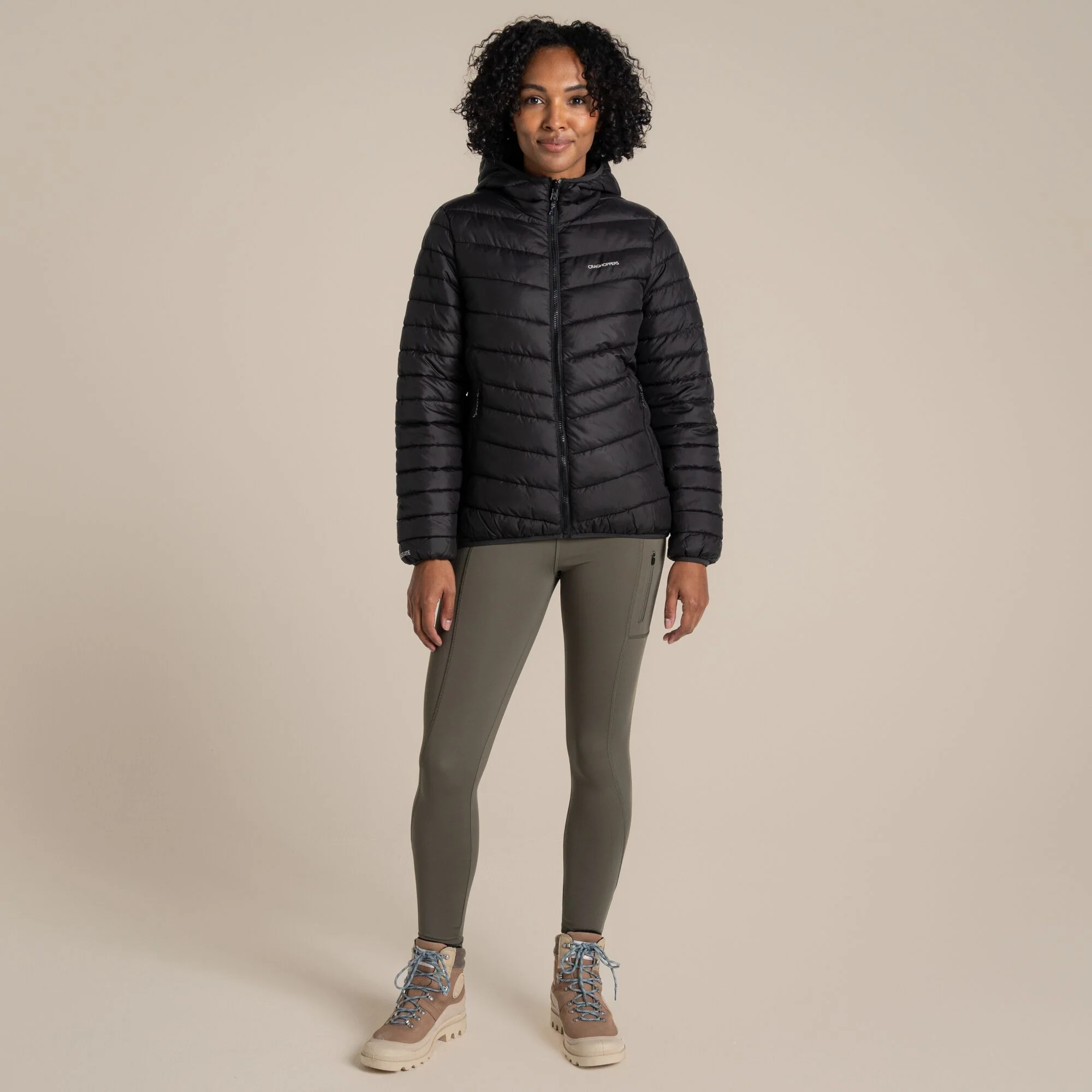 Craghoppers Women's Compresslite IX Hooded Insulating Jacket | Black - Image 3