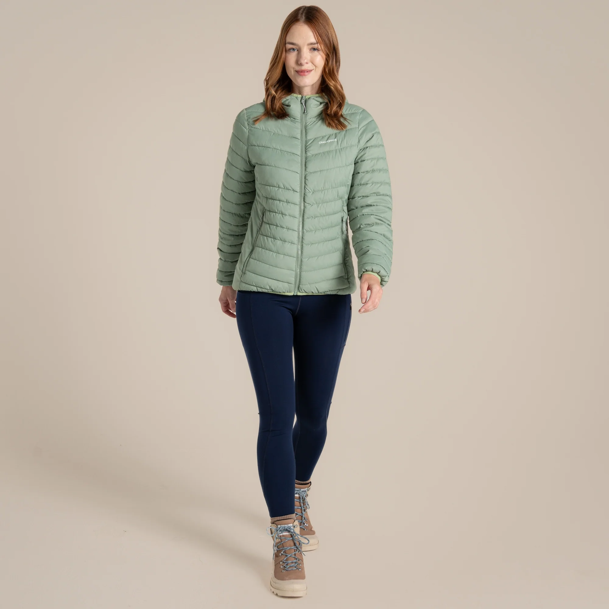 Craghoppers Women's Compresslite IX Hooded Insulating Jacket | Deep Bud Green - Image 6