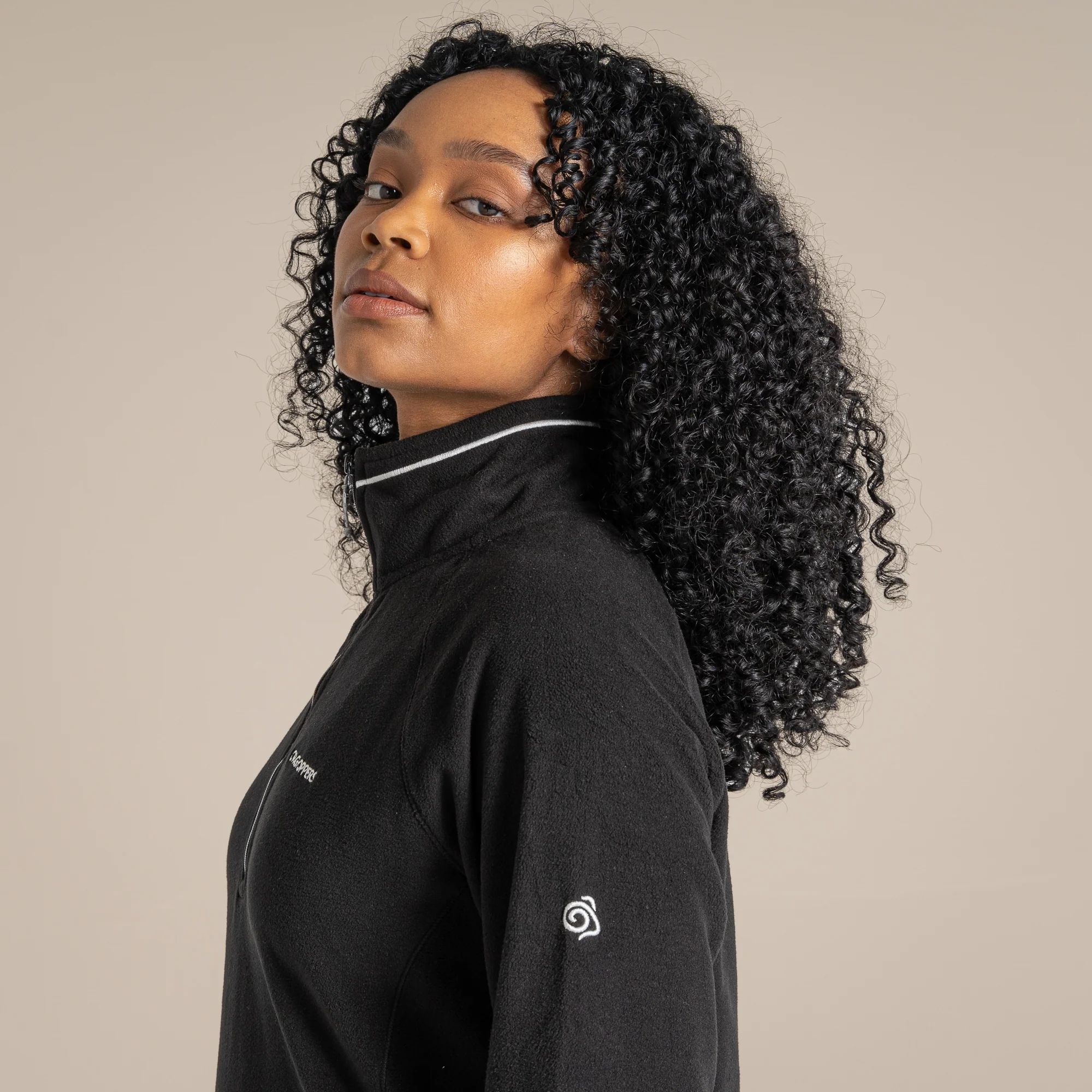 Craghoppers Women's Miska VI Half Zip Fleece | Black - Image 5