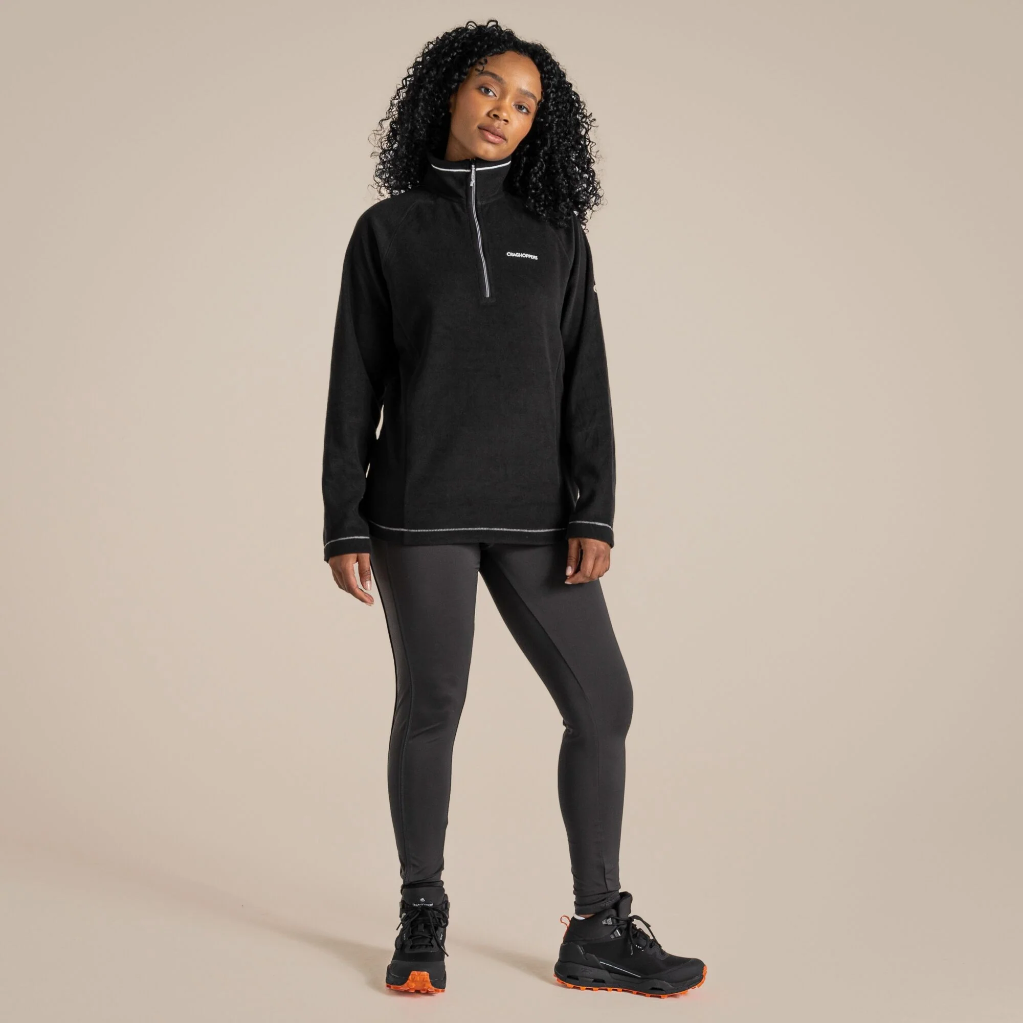 Craghoppers Women's Miska VI Half Zip Fleece | Black - Image 6