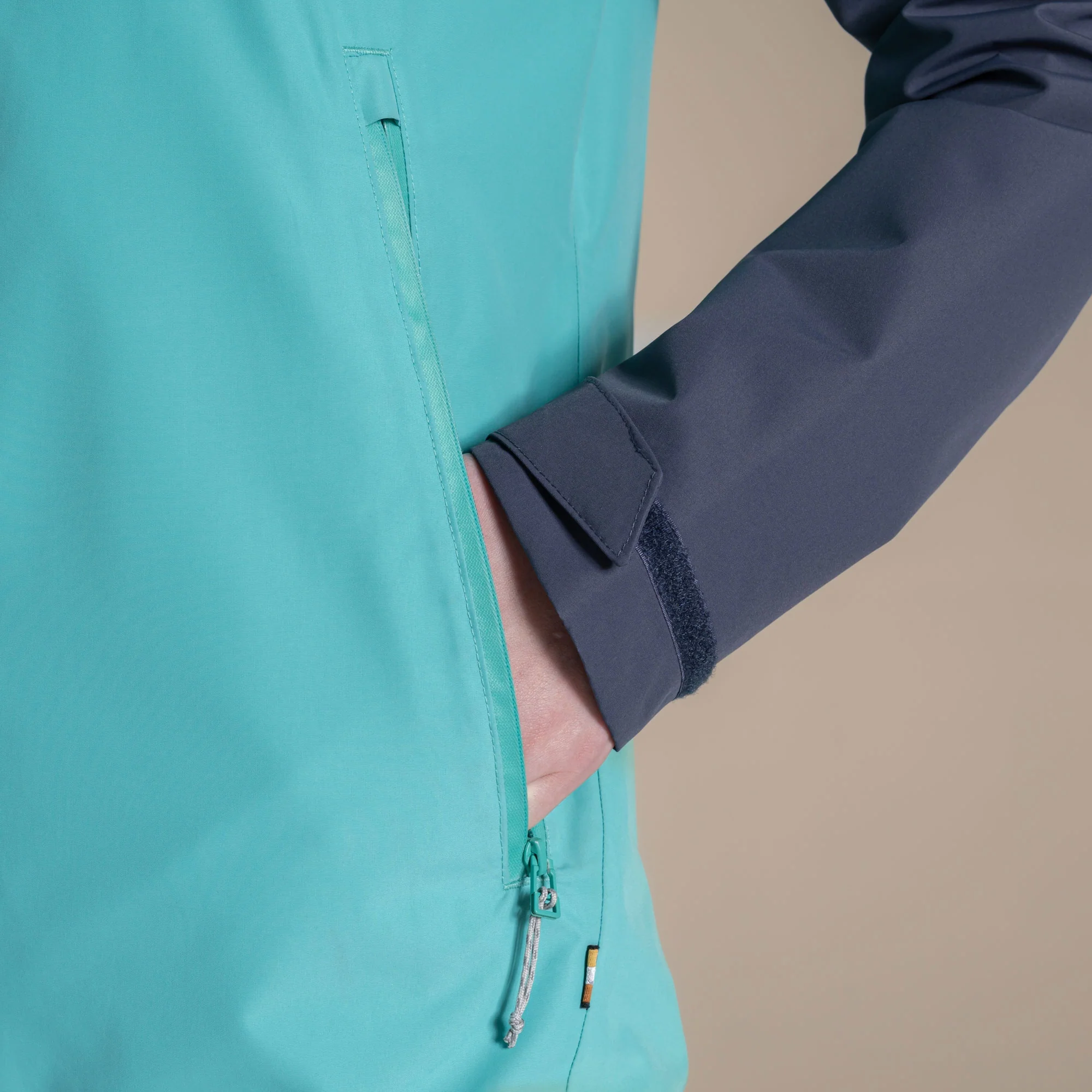 Craghoppers Women's Vanth Waterproof Jacket | Glazed Aqua / Anthracite - Image 4