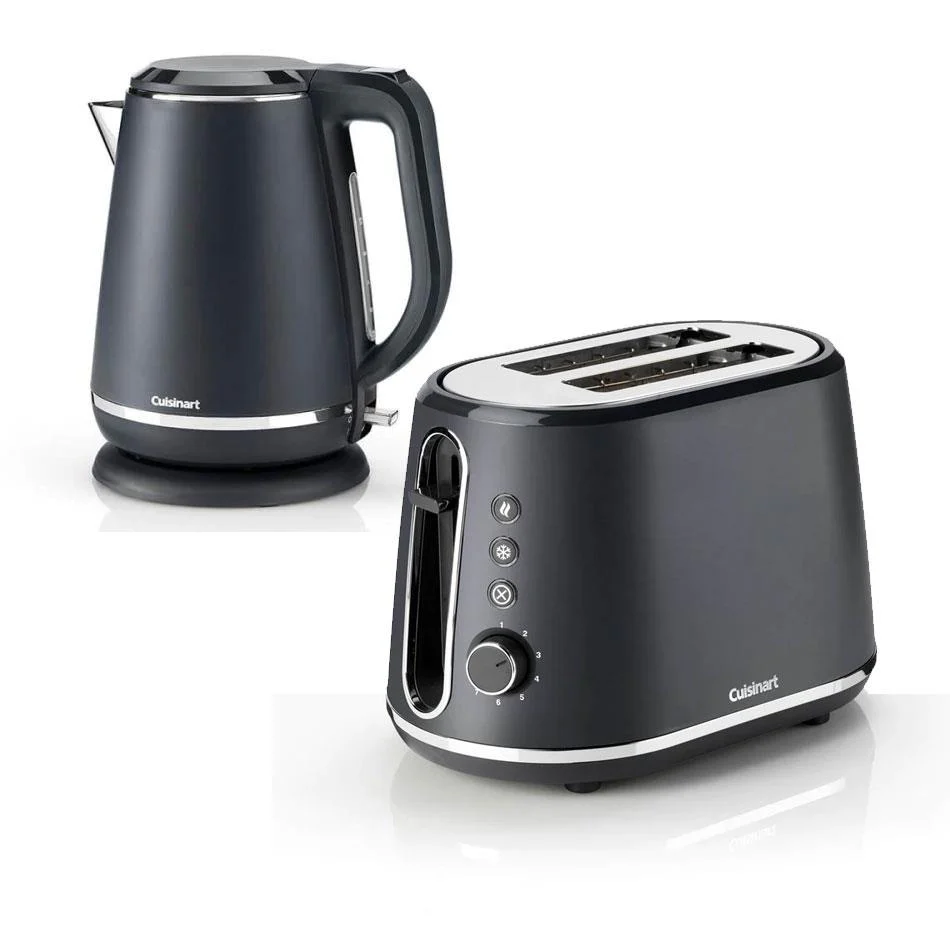 Cuisinart Neutrals Kettle & Toaster Set in Slate Grey
