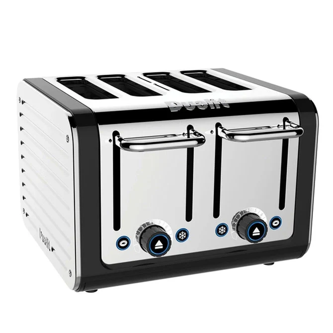 Dualit Architect 4-Slice Toaster in Black & Brushed Steel - Image 2