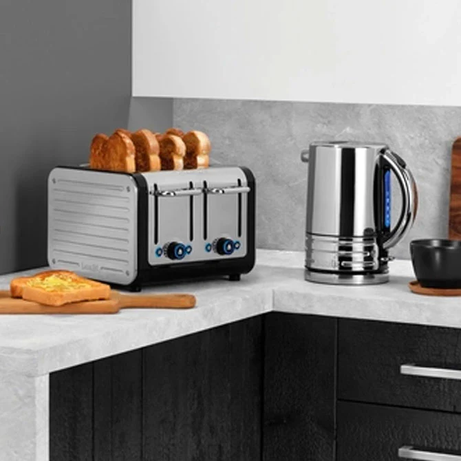 Dualit Architect 4-Slice Toaster in Black & Brushed Steel - Image 4