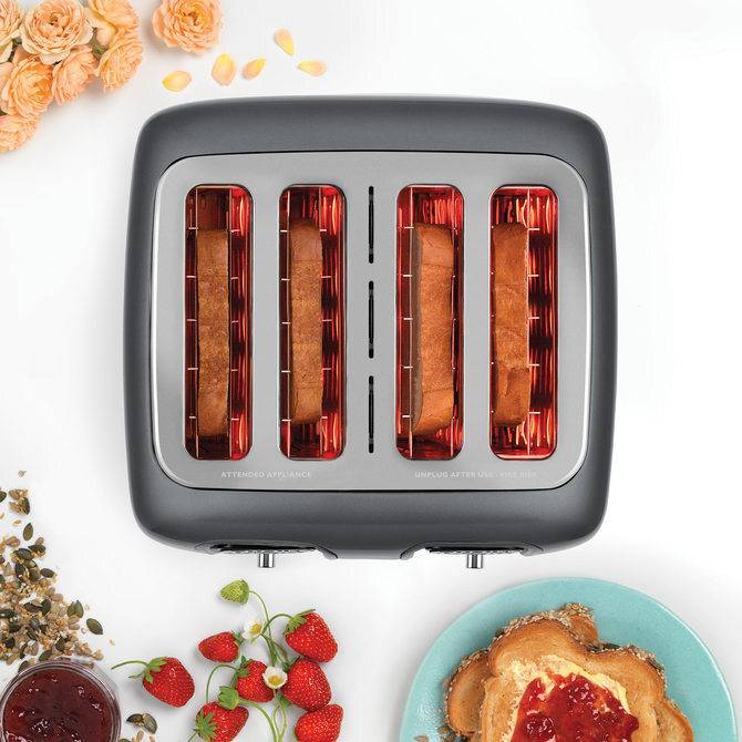 Dualit Domus 4 Slot Toaster in Grey - Image 3