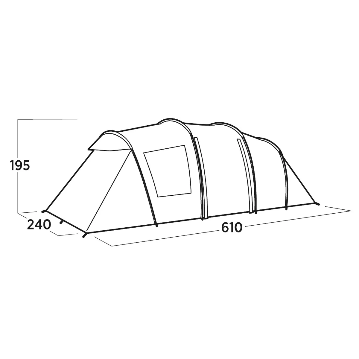 Easy Camp Leka Twin 6, 6-Person Family Tent - Image 3