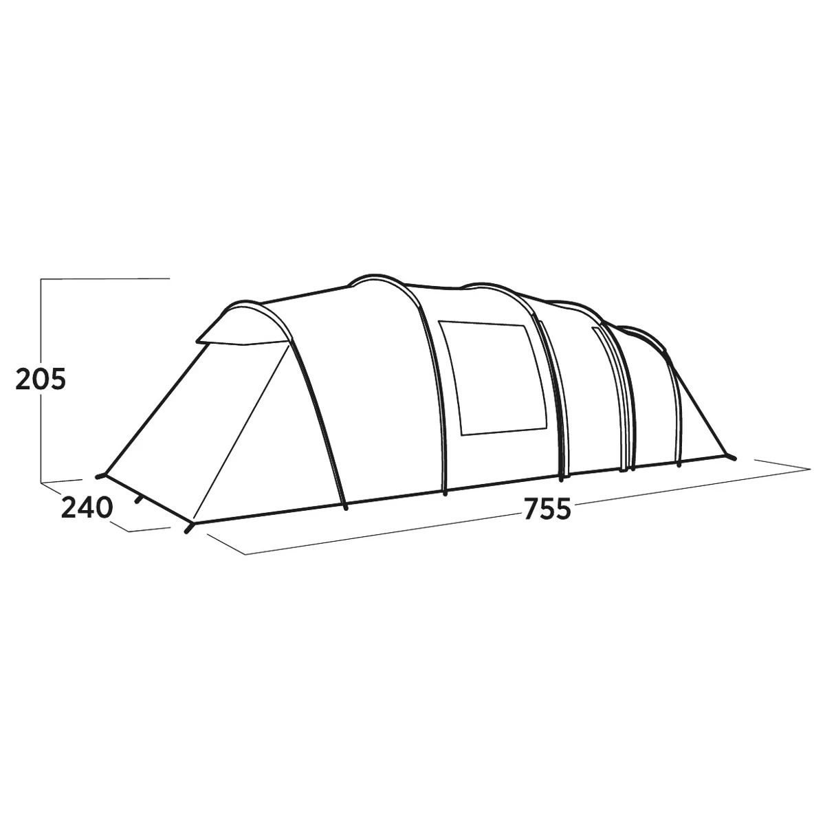 Easy Camp Leka Twin 8, 8-Person Family Tent - Image 3