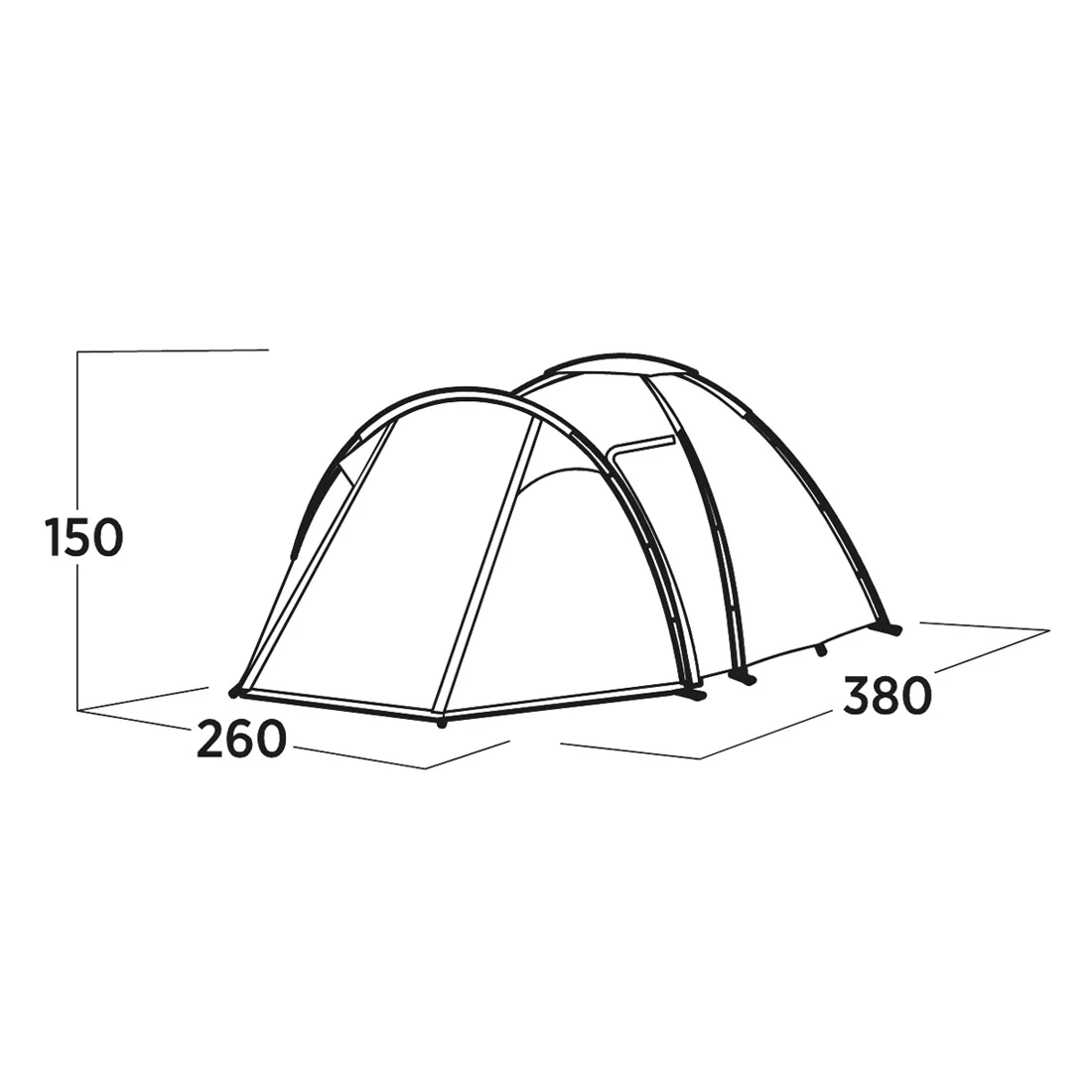 Easy Camp Lomsdal 4, 4-Person Tent - Image 3