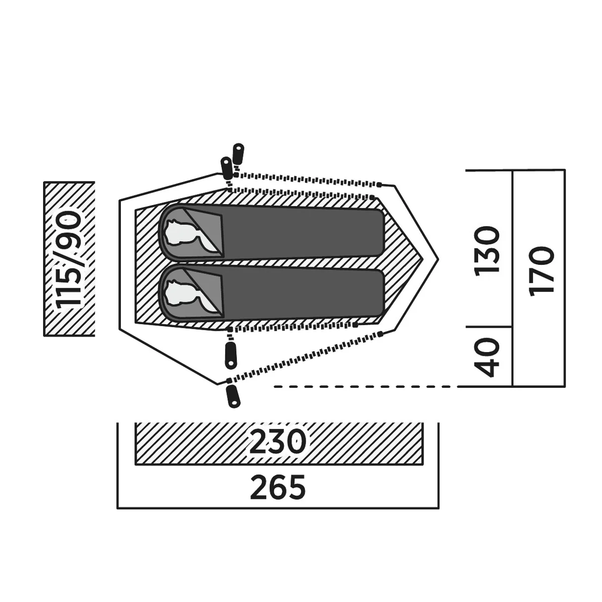 Easy Camp Sarek 2, 2-Person Tent - Image 2