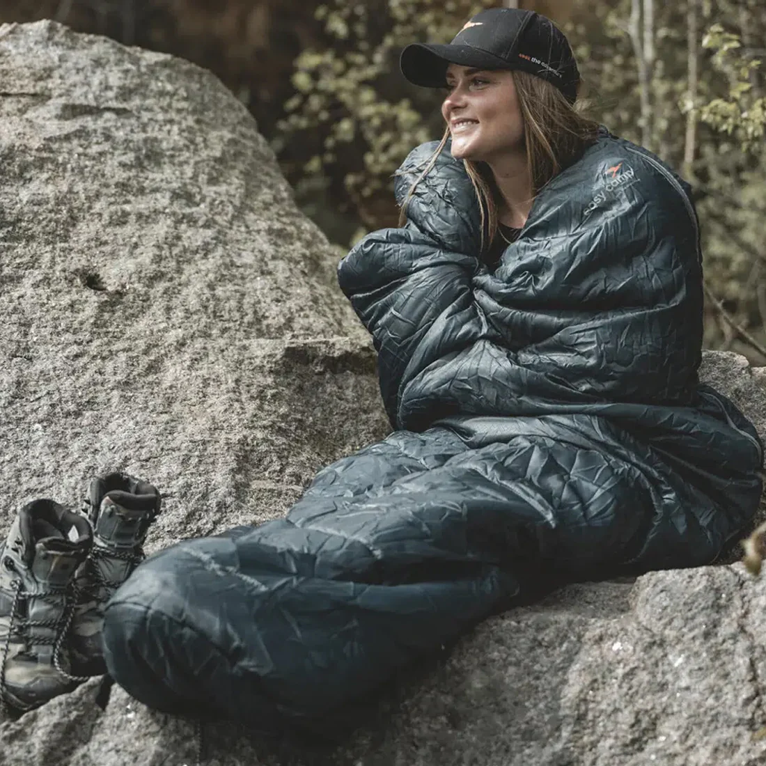Easy Camp Starling Mummy Blue 8°C Sleeping Bag - Image 4