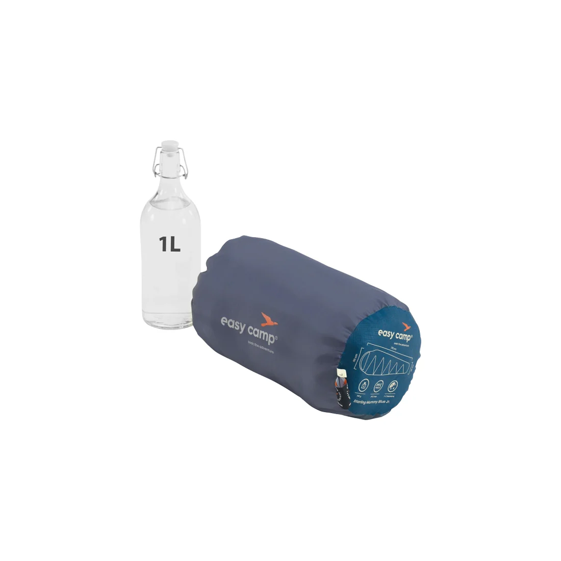 Easy Camp Starling Mummy Blue Jr. Kids Sleeping Bag - Image 3