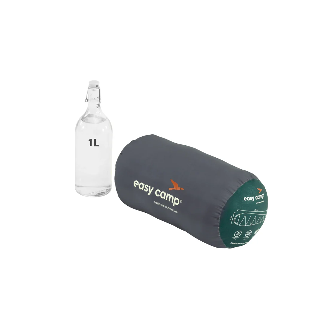 Easy Camp Starling Mummy Green 8°C Sleeping Bag - Image 3